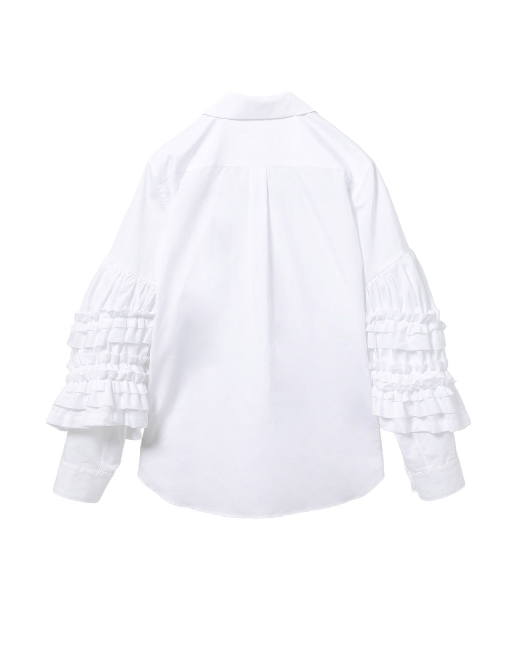 Ruffled sleeves shirt