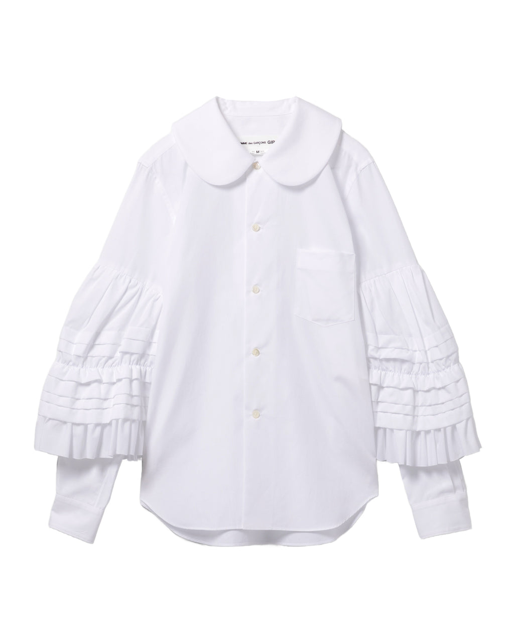 Ruffled long sleeve shirt
