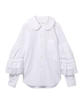Ruffled long sleeve shirt