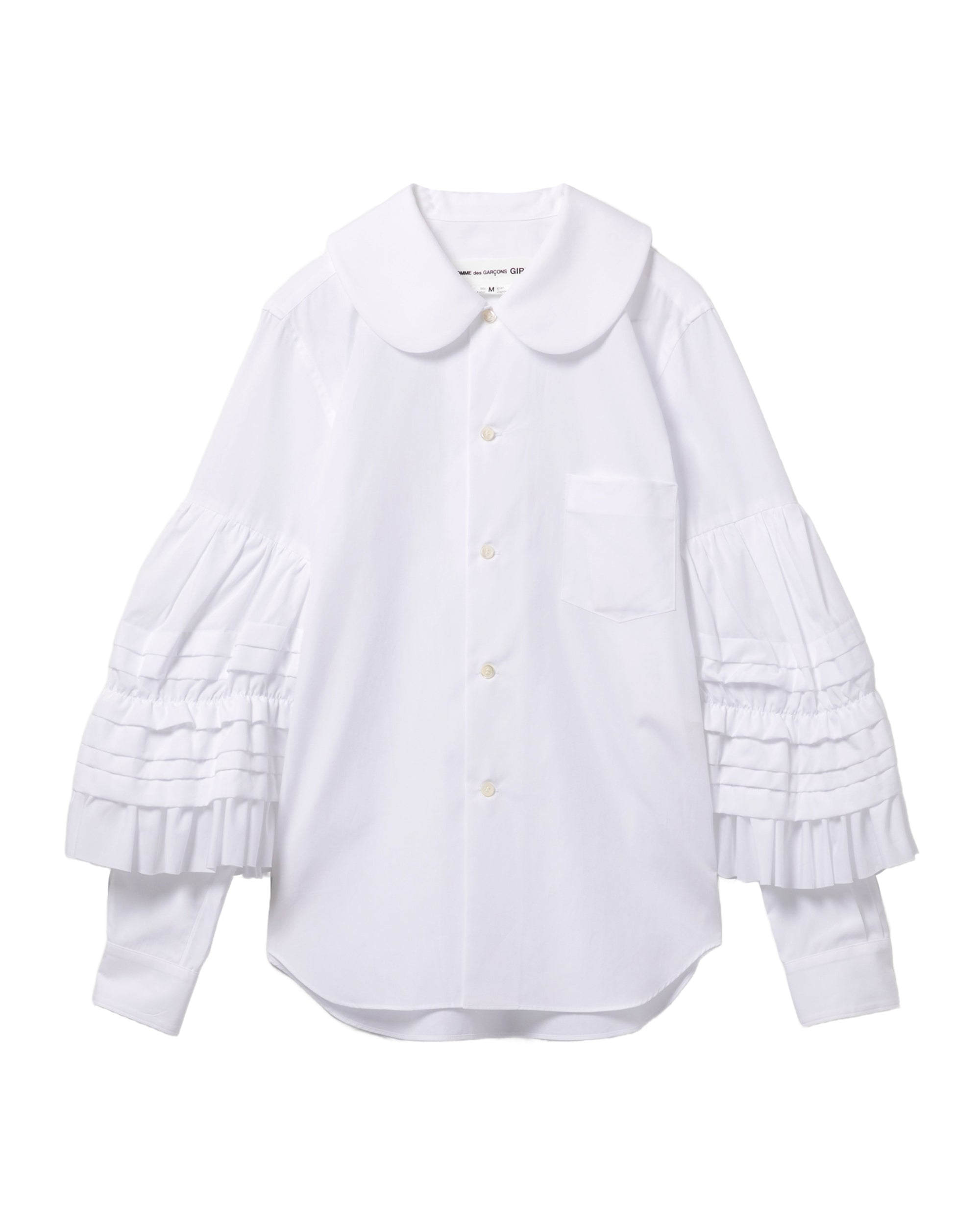 Ruffled long sleeve shirt