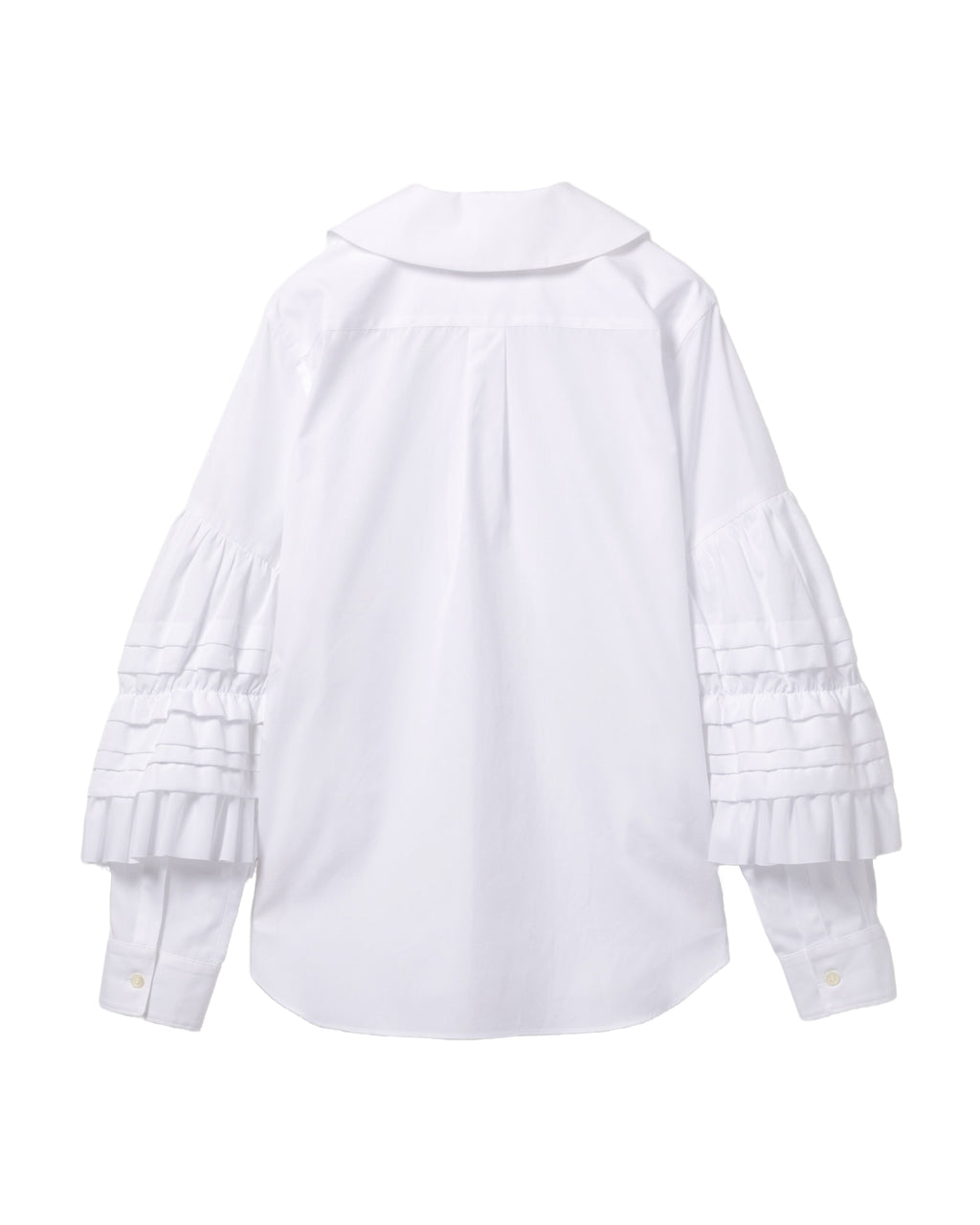 Ruffled long sleeve shirt