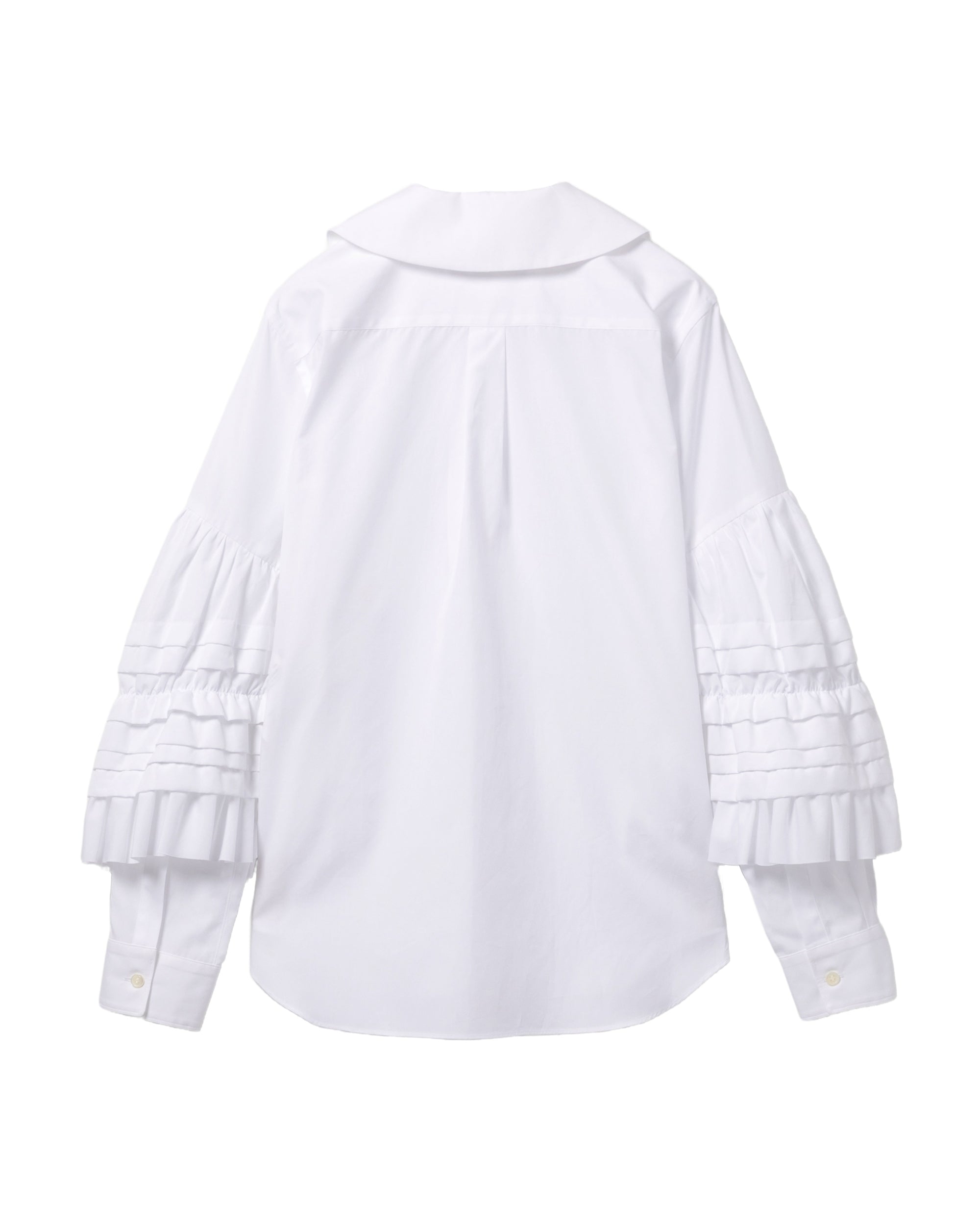 Ruffled long sleeve shirt