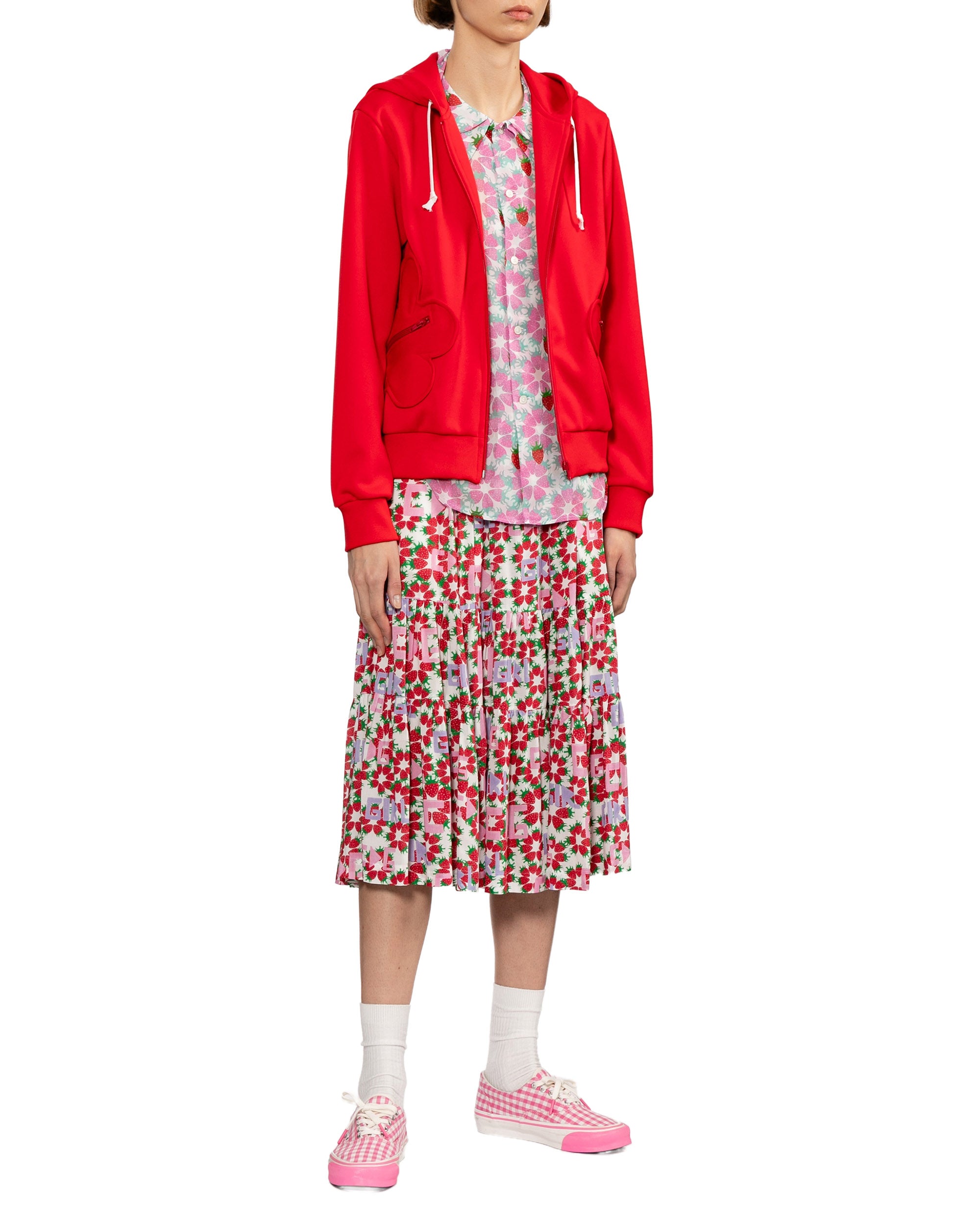 Hooded zip-up jacket
