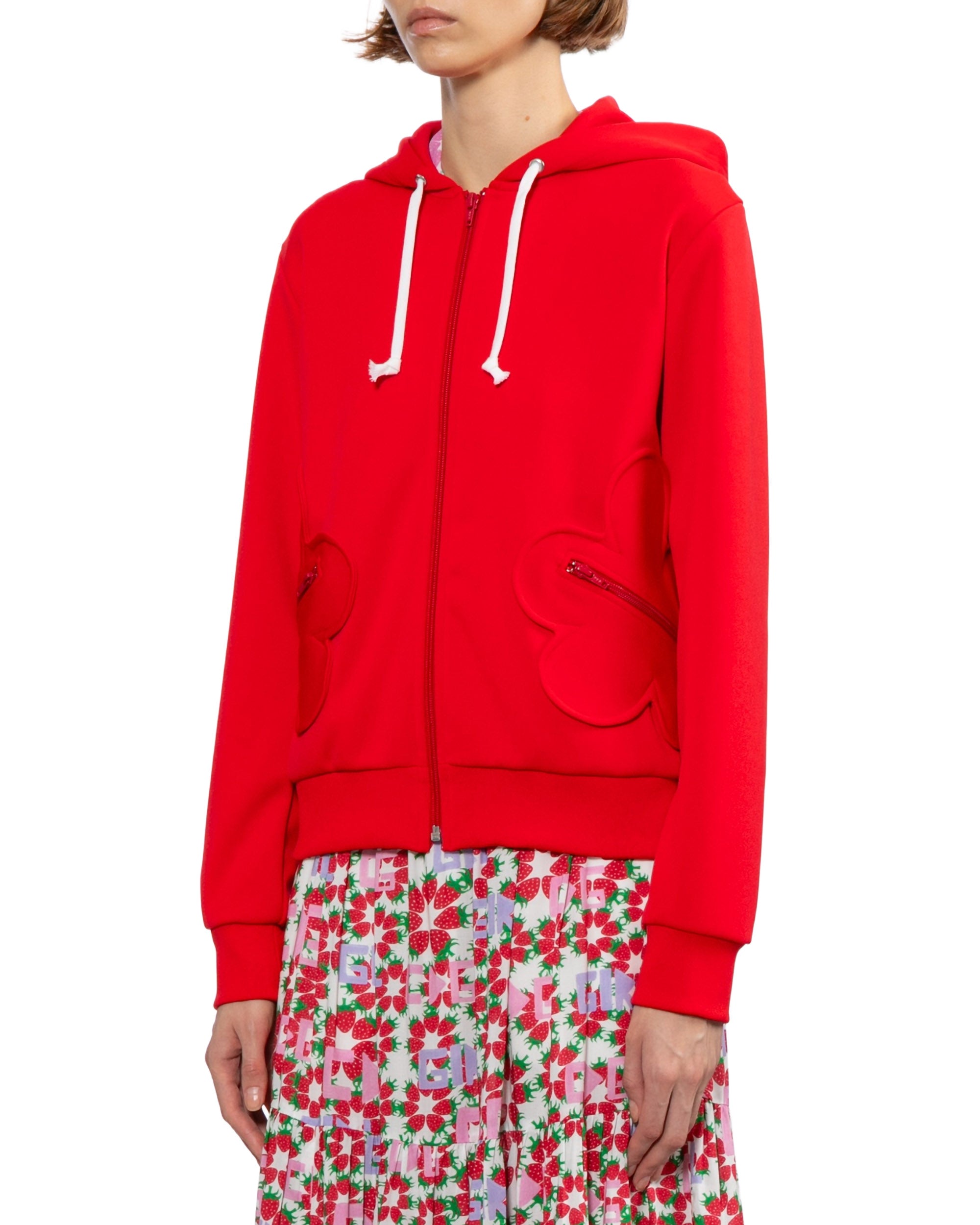 Hooded zip-up jacket