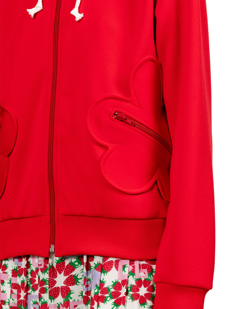 Hooded zip-up jacket