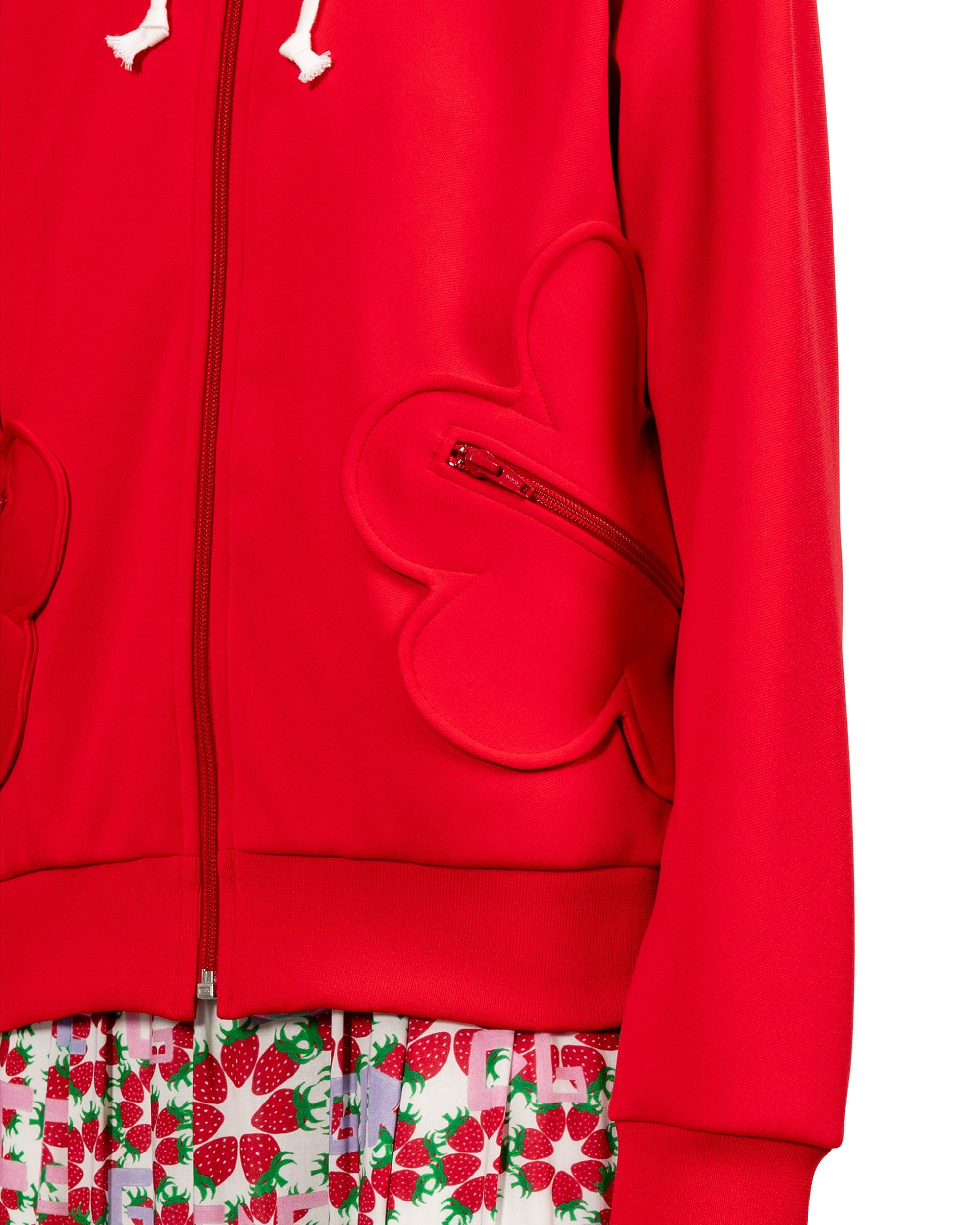 Hooded zip-up jacket