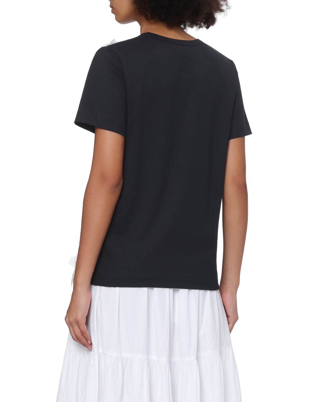 Ruffled bow tee