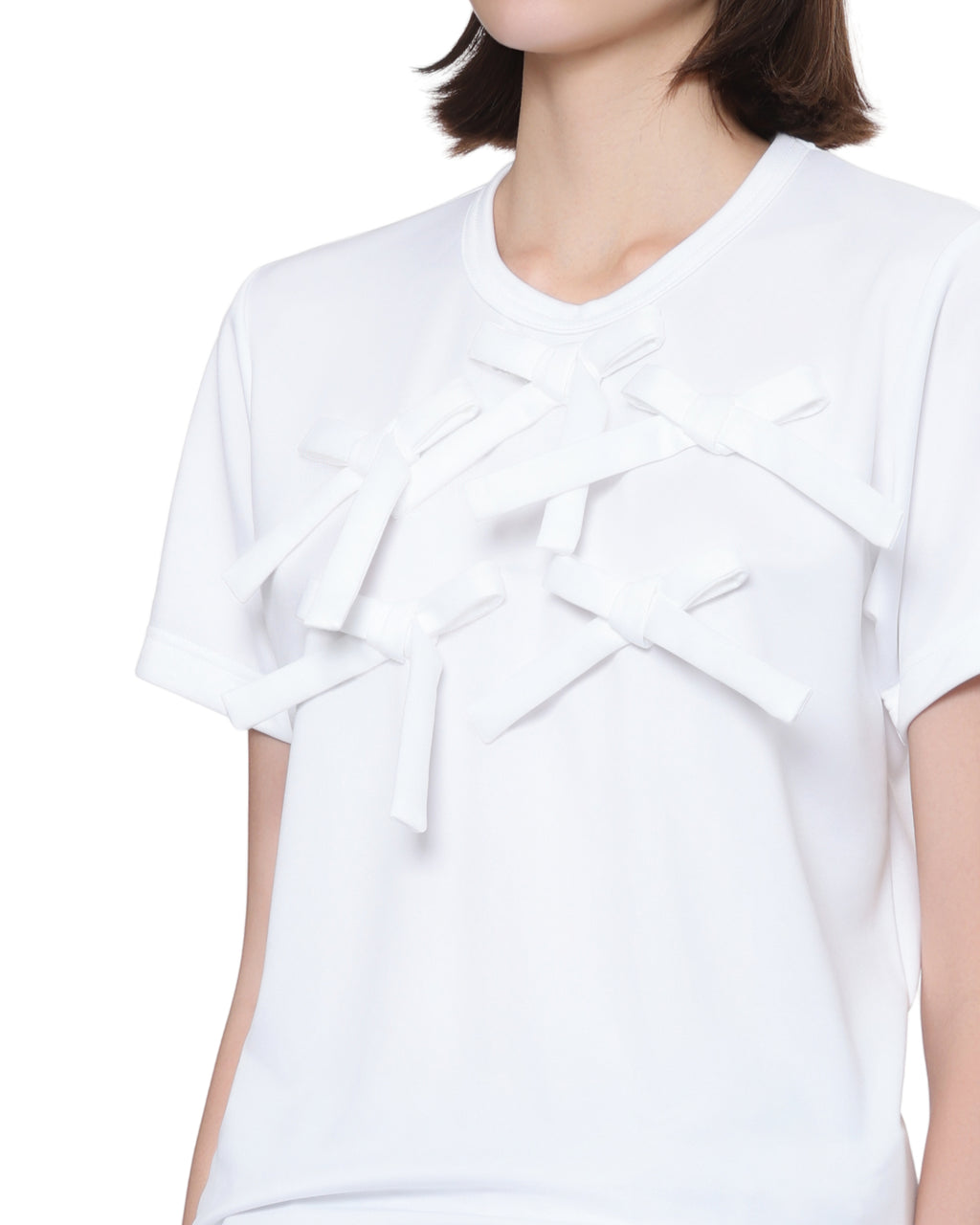 Bow embellished tee