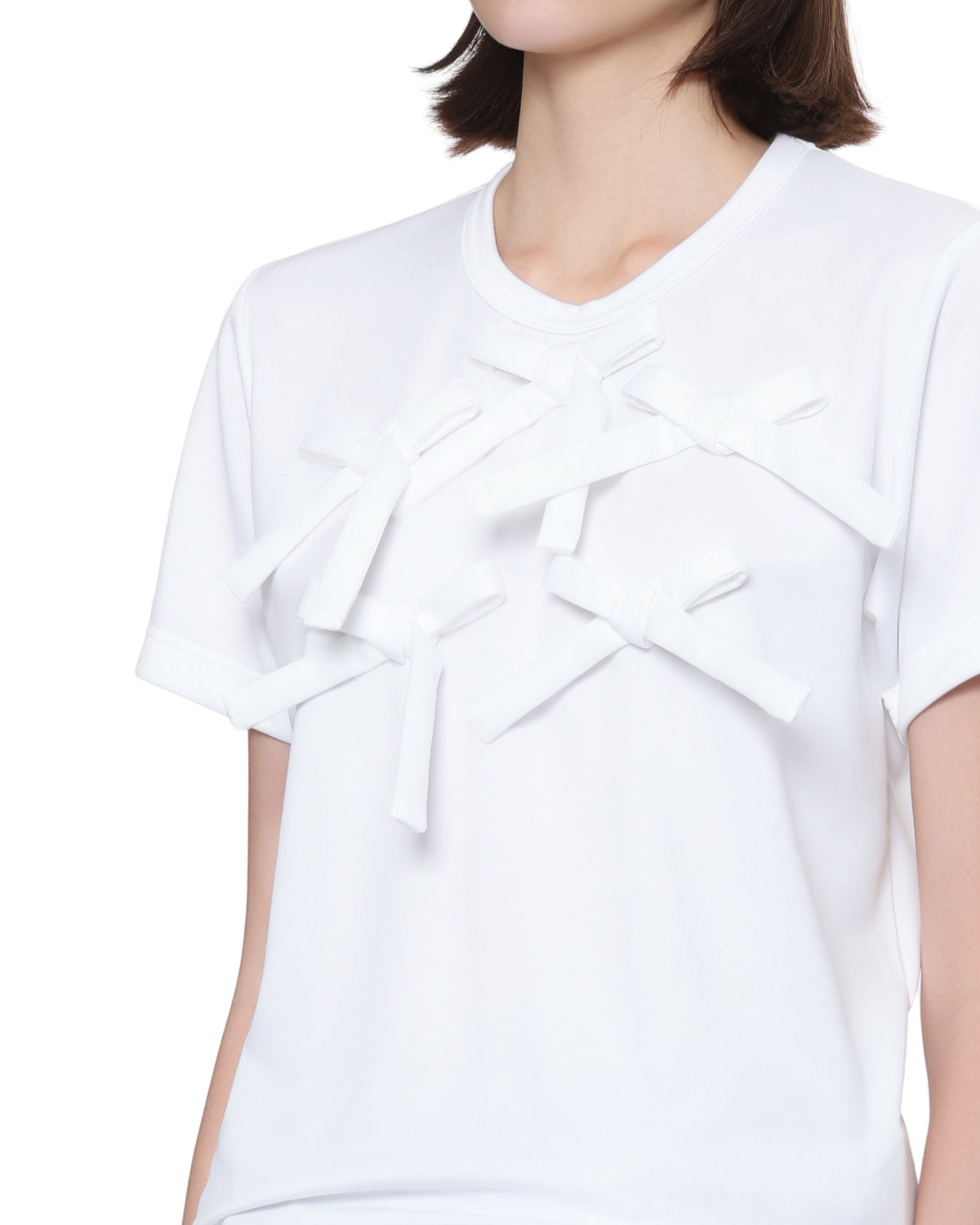 Bow embellished tee