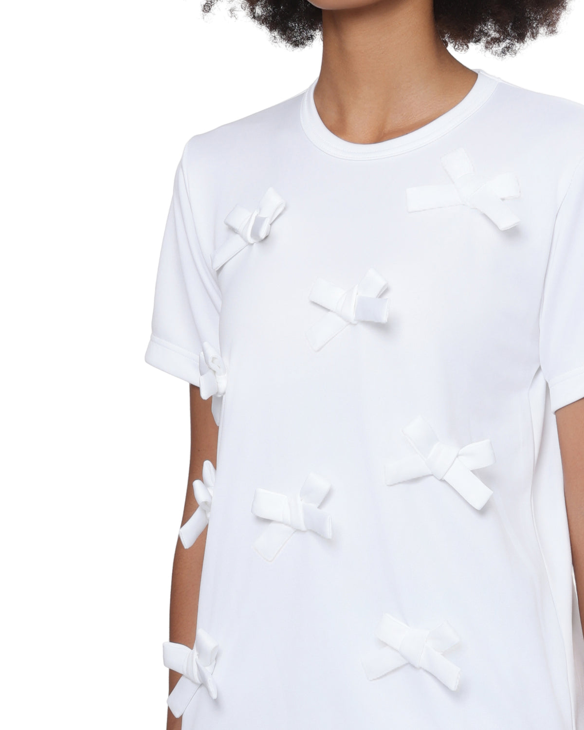 Bow embellished tee