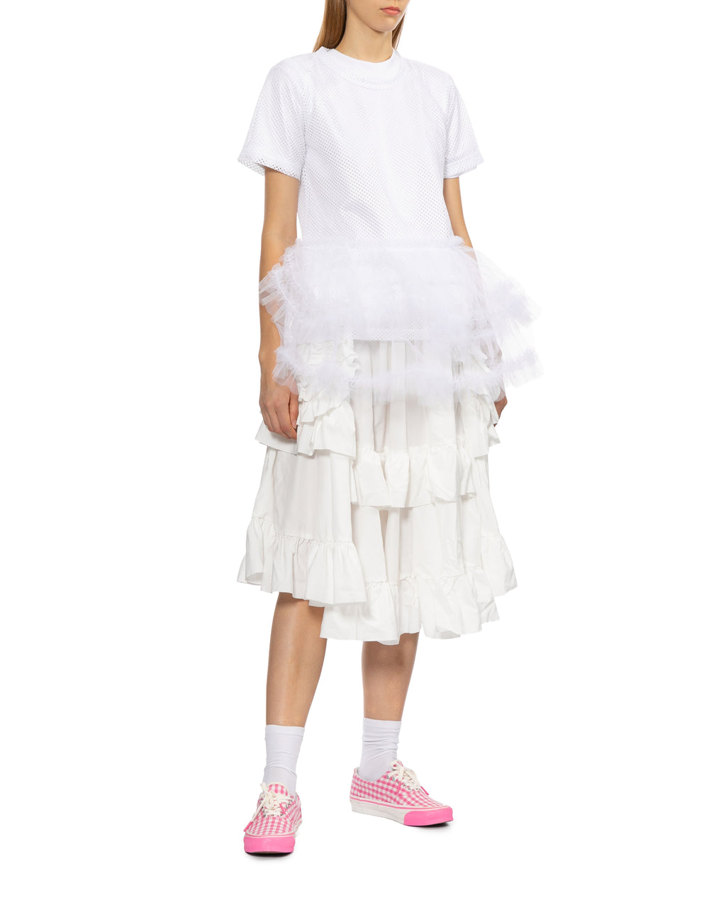 Tulle-hem tee
