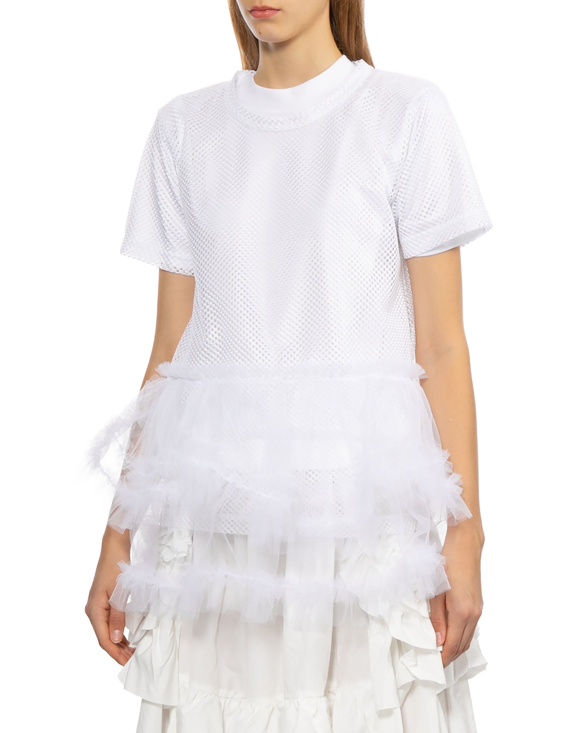 Tulle-hem tee