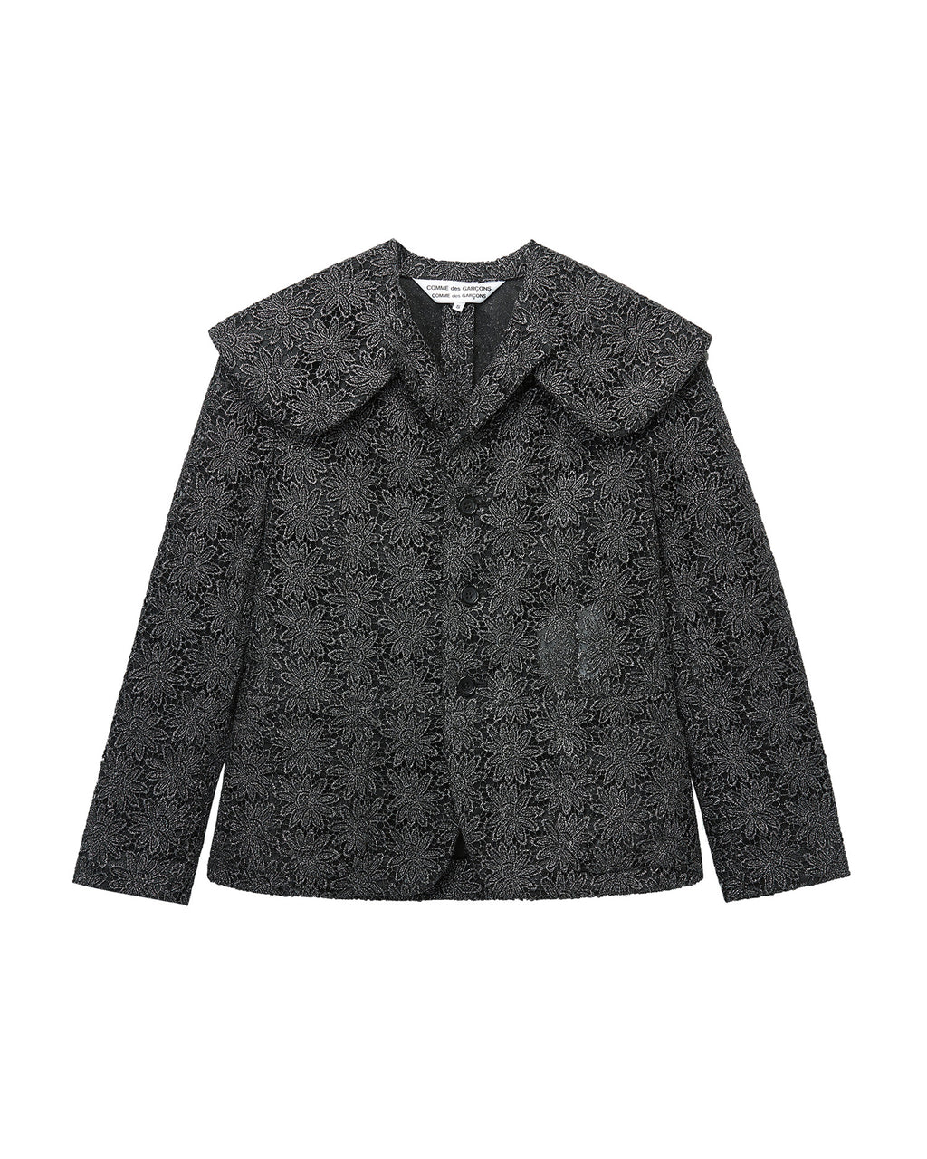 Metallic lace jacket