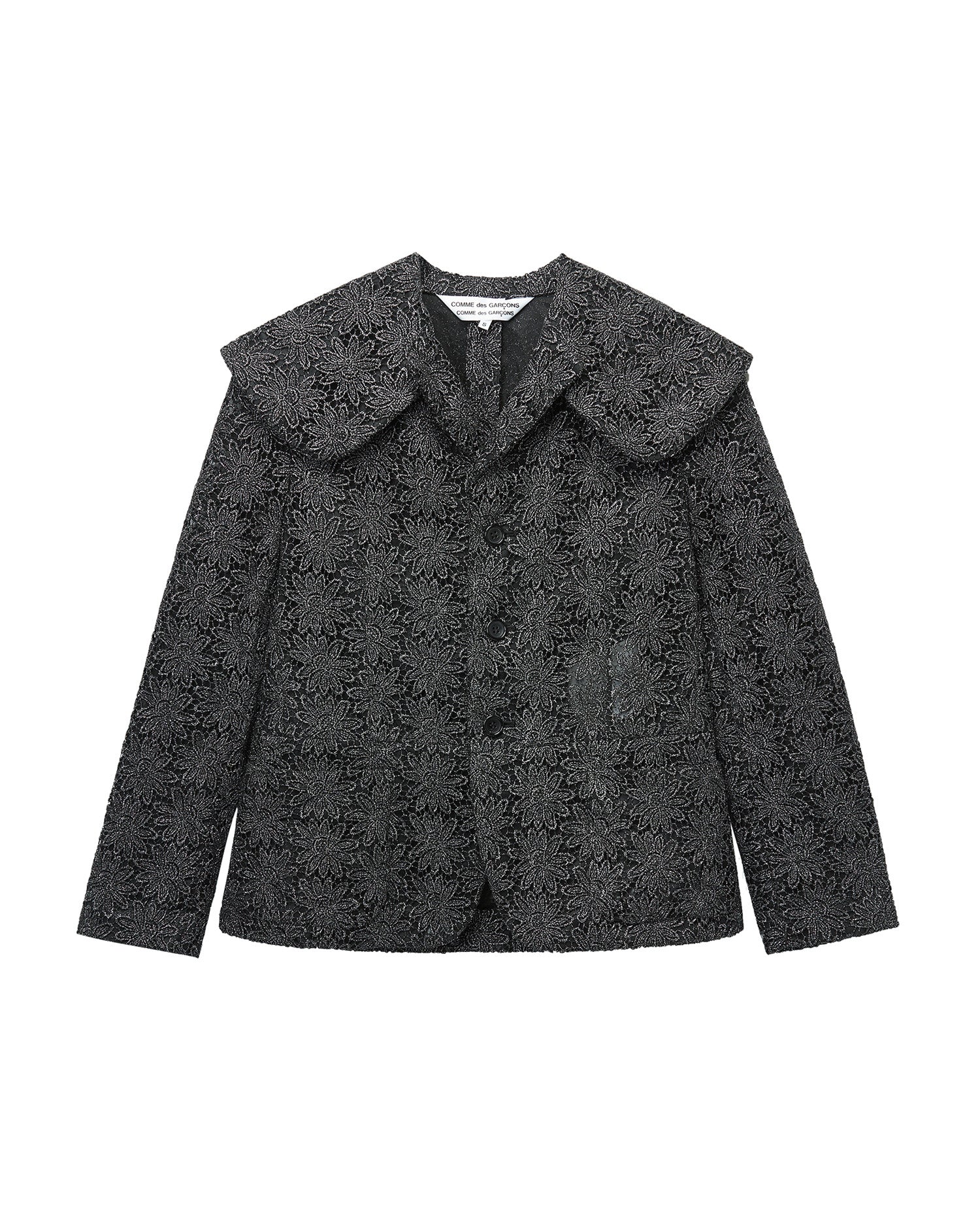 Metallic lace jacket