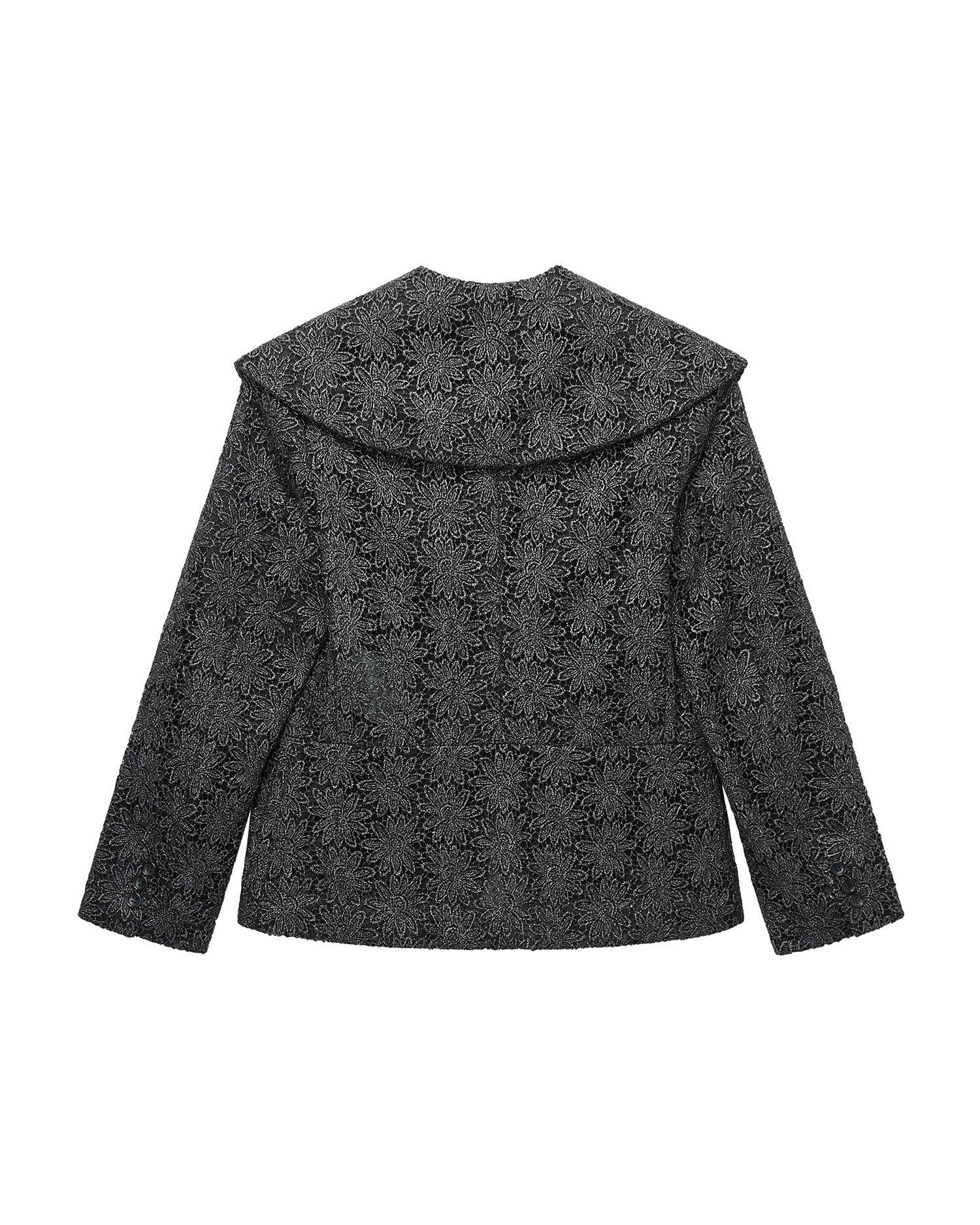 Metallic lace jacket