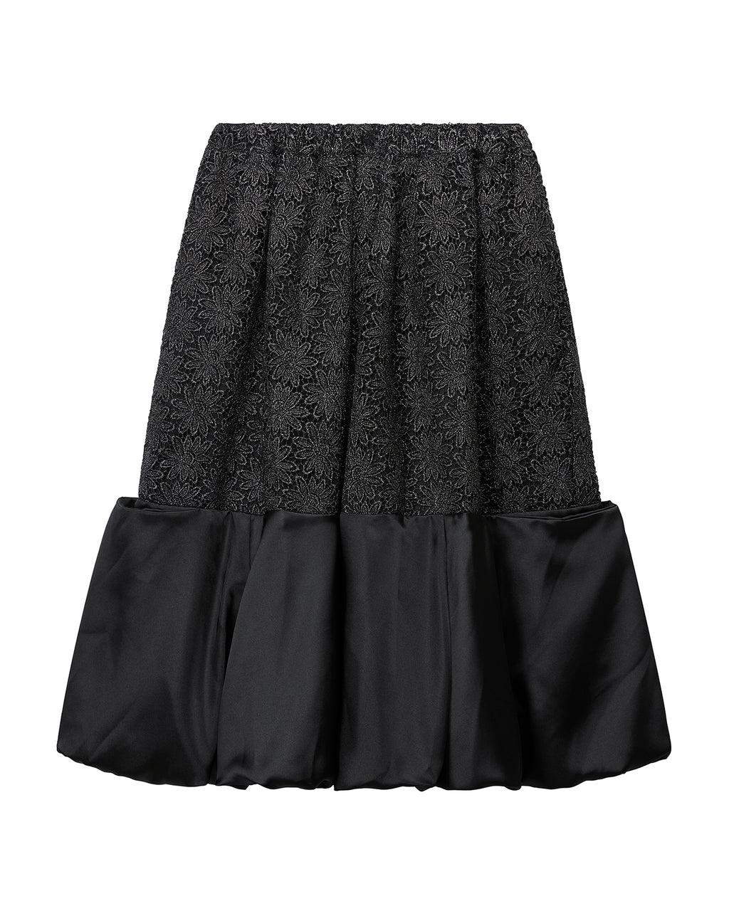 Contrast hem floral skirt