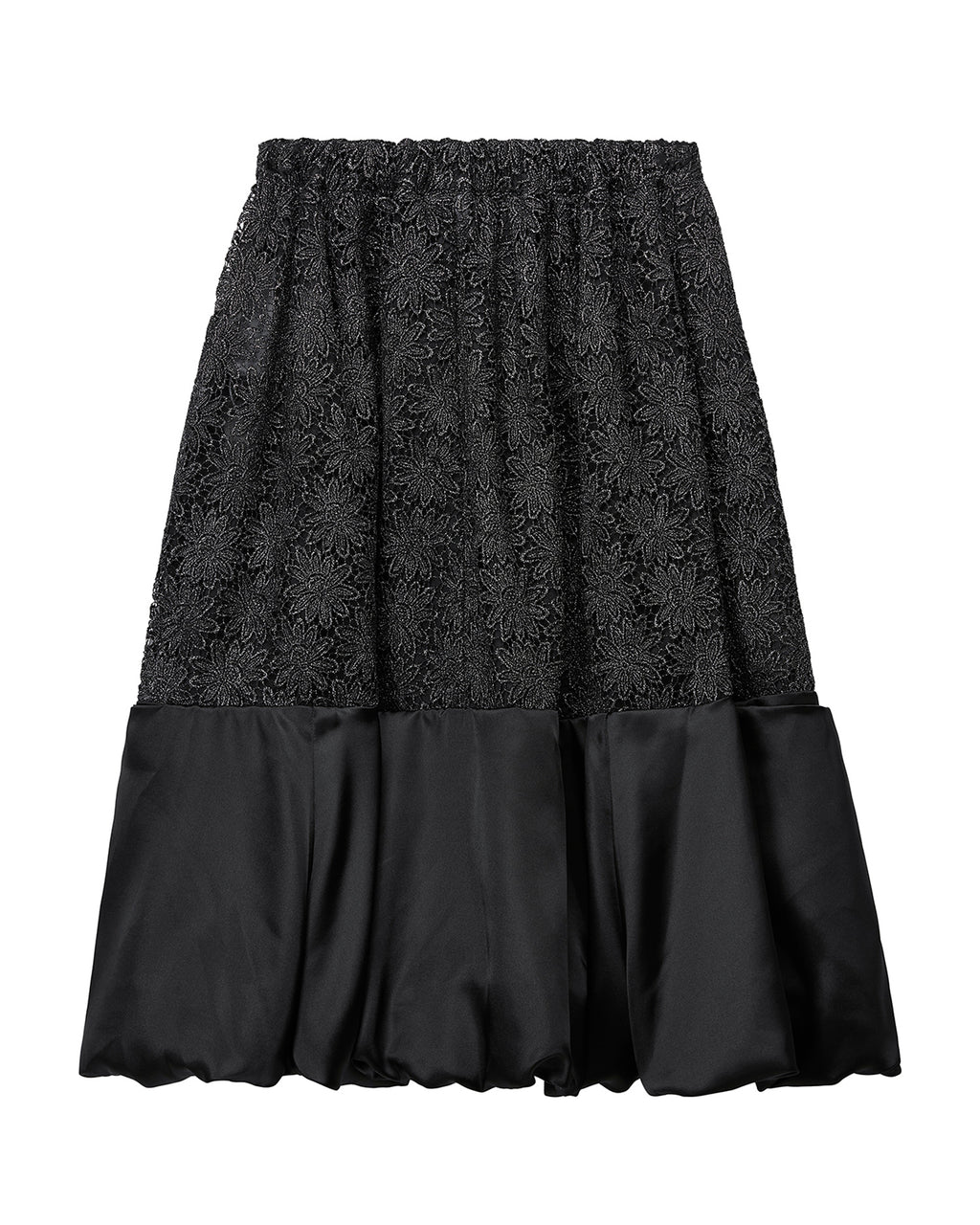 Contrast hem floral skirt