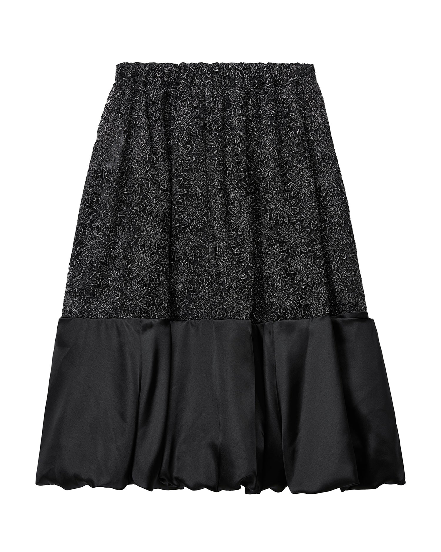 Contrast hem floral skirt