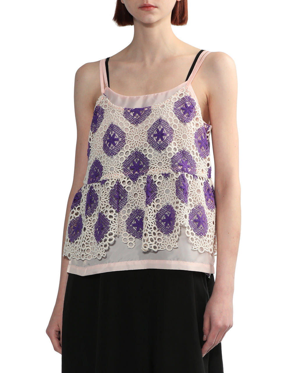 Embroidered tank top