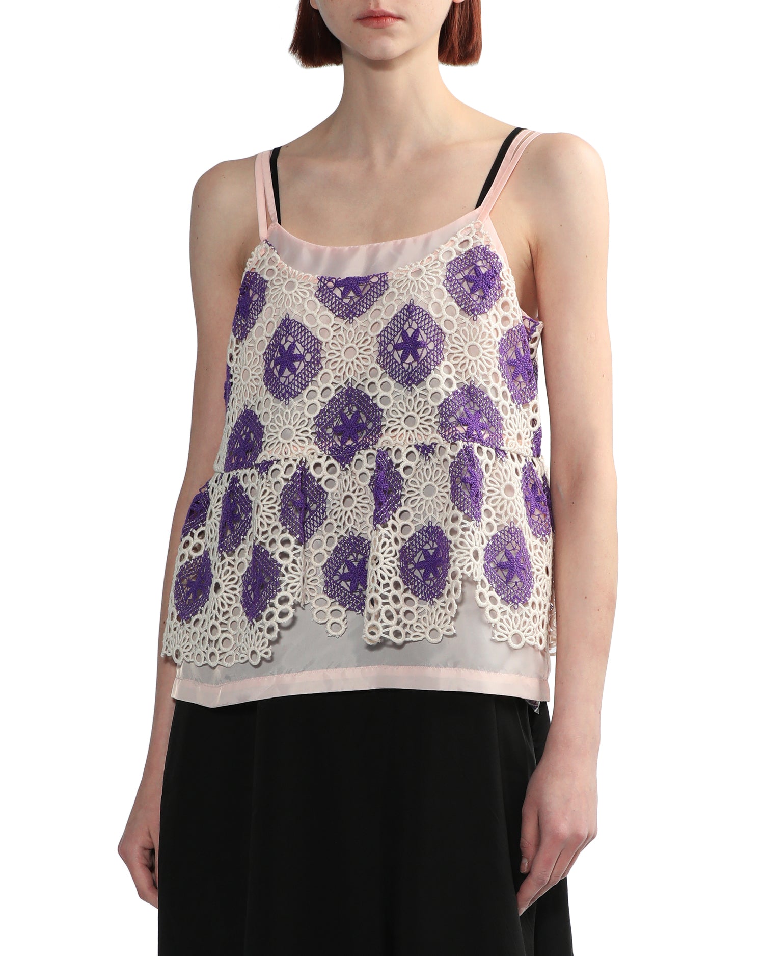 Embroidered tank top