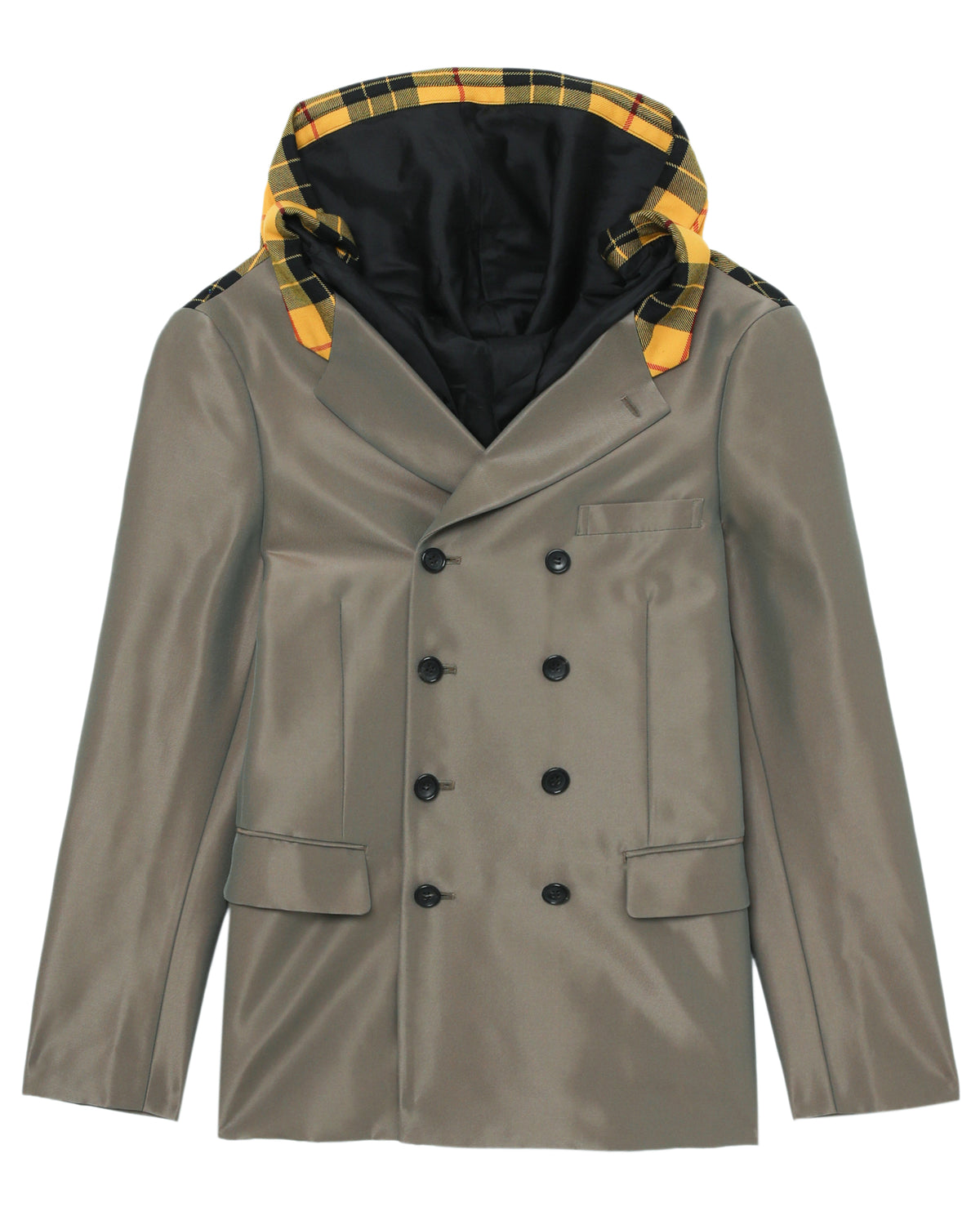 Checked panel jacket