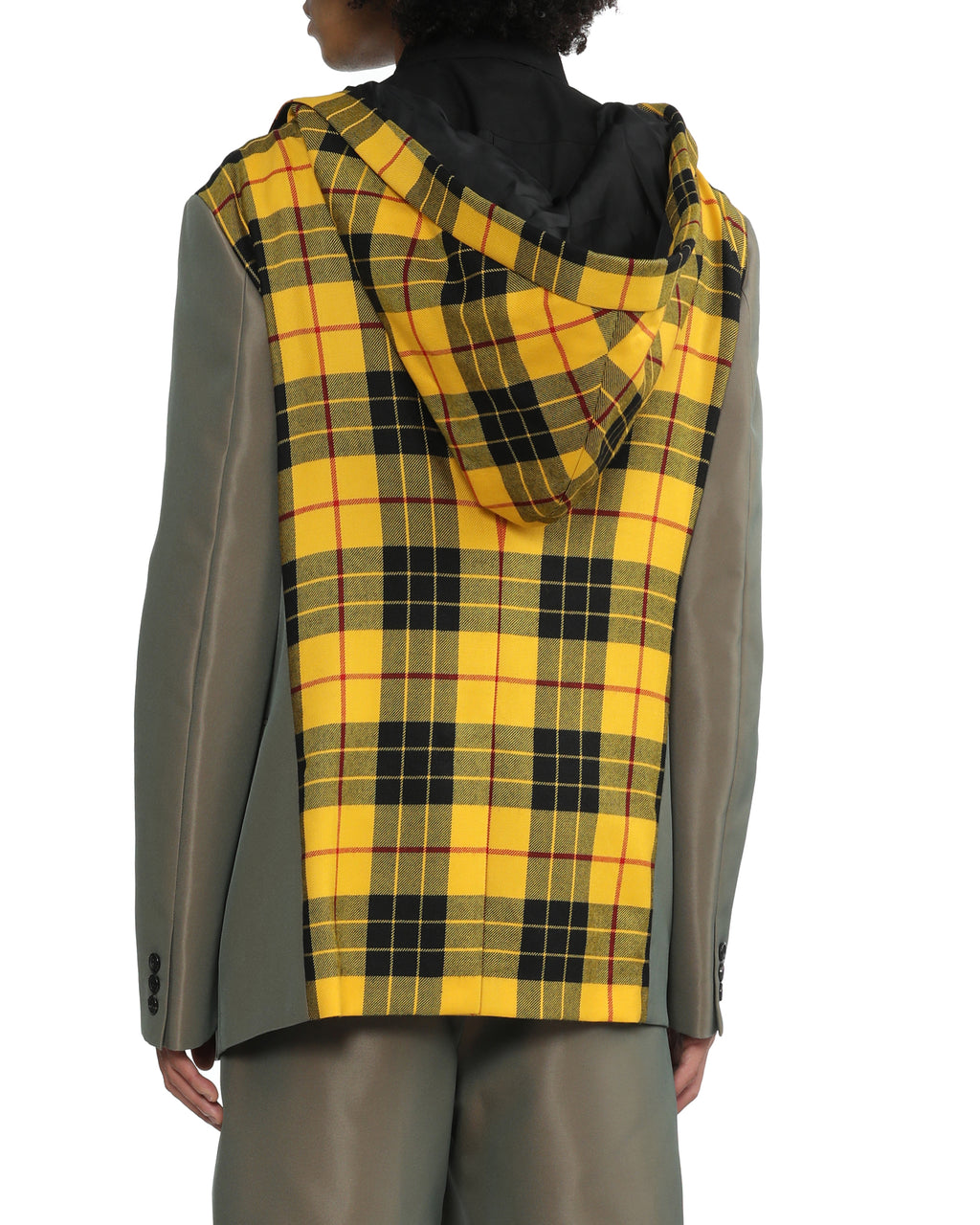 Checked panel jacket