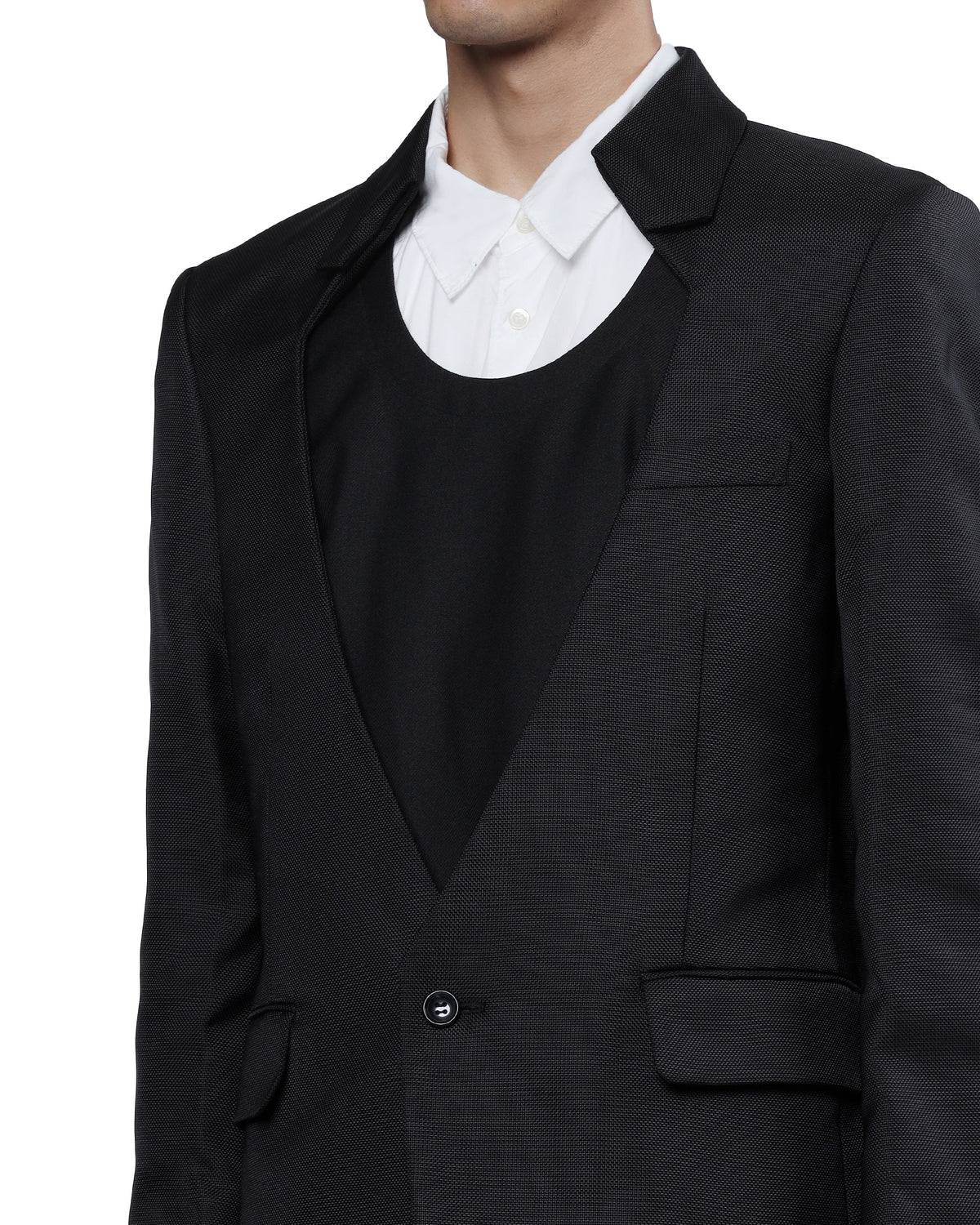 Single-button blazer