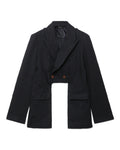 Cut-out blazer