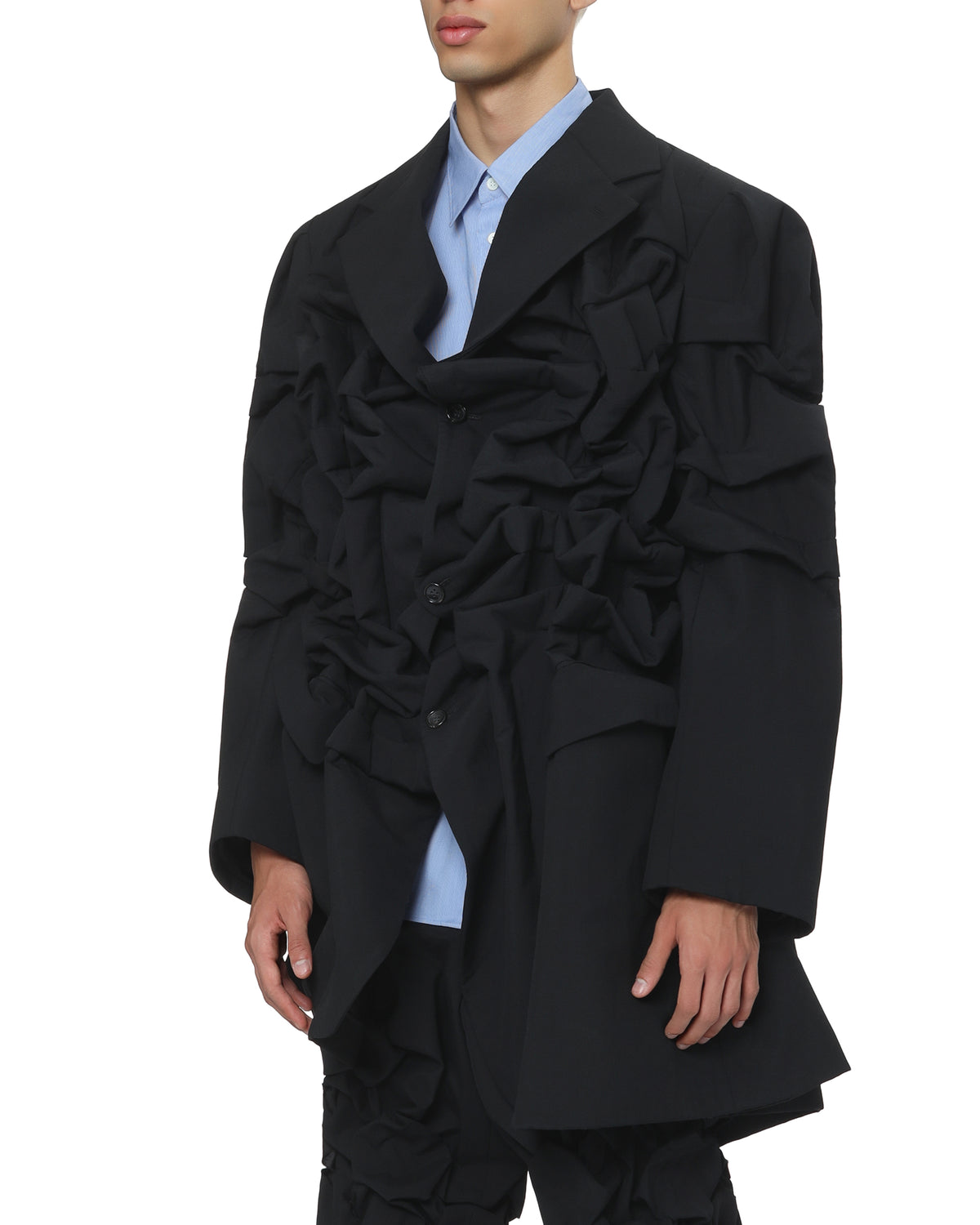 Ruffled blazer