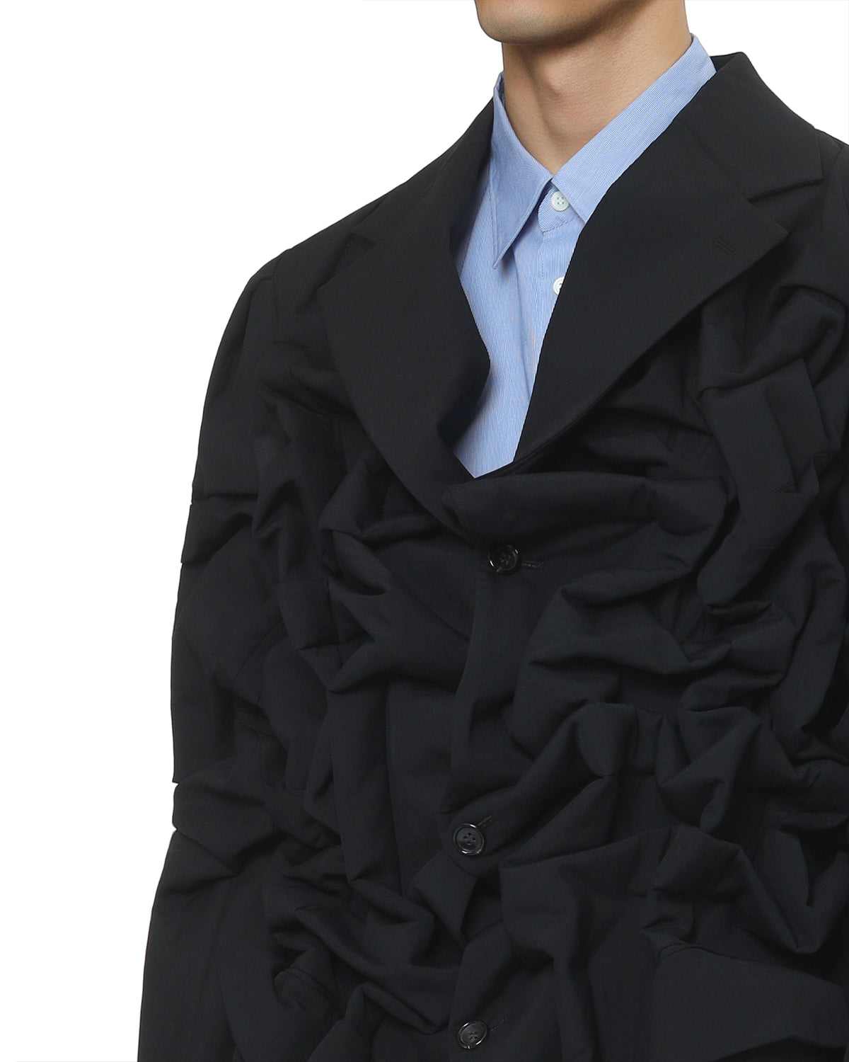 Ruffled blazer