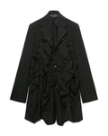 Ruffled blazer