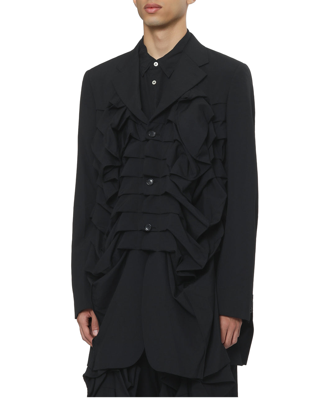 Ruffled blazer