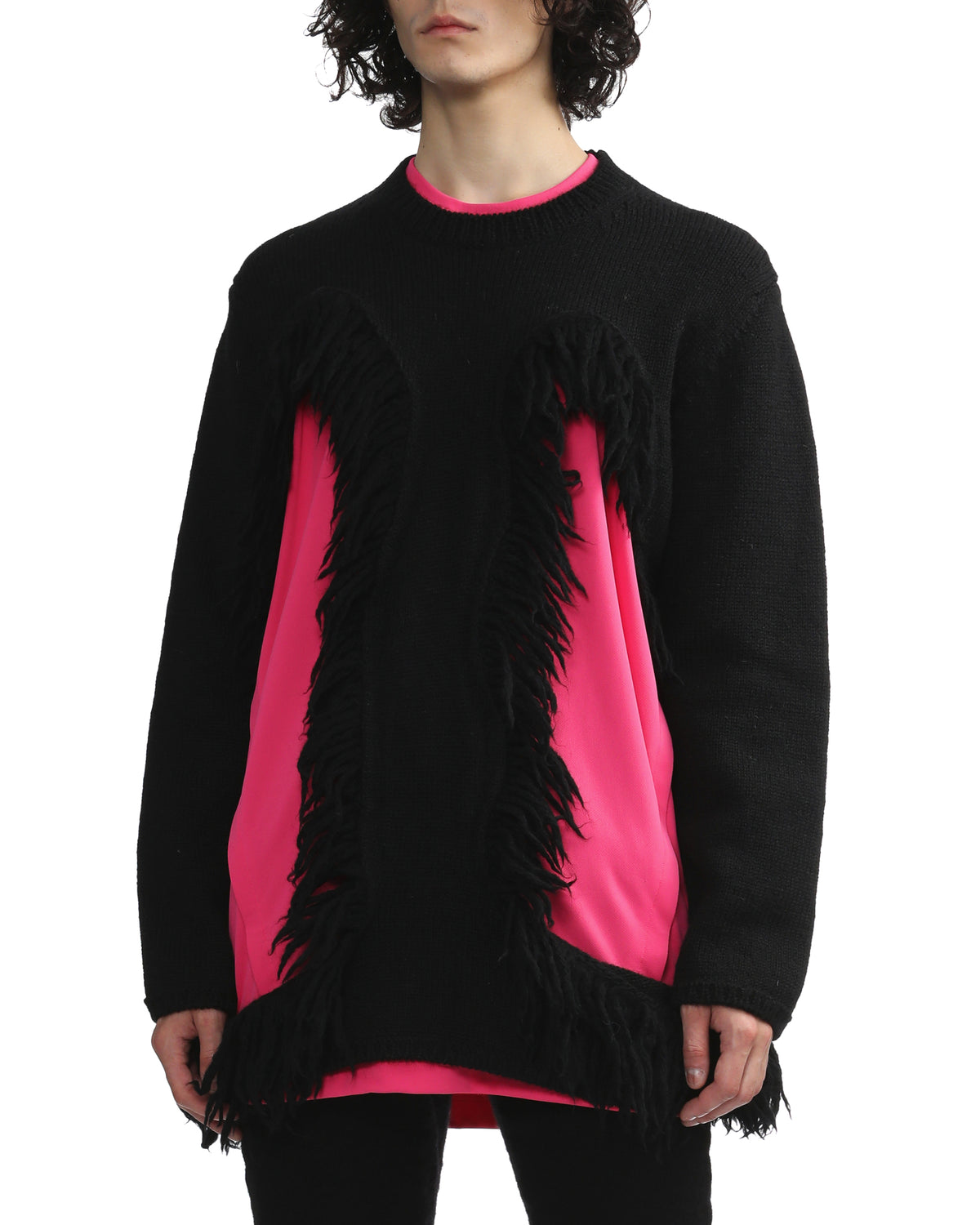 Waist fringe cardigan