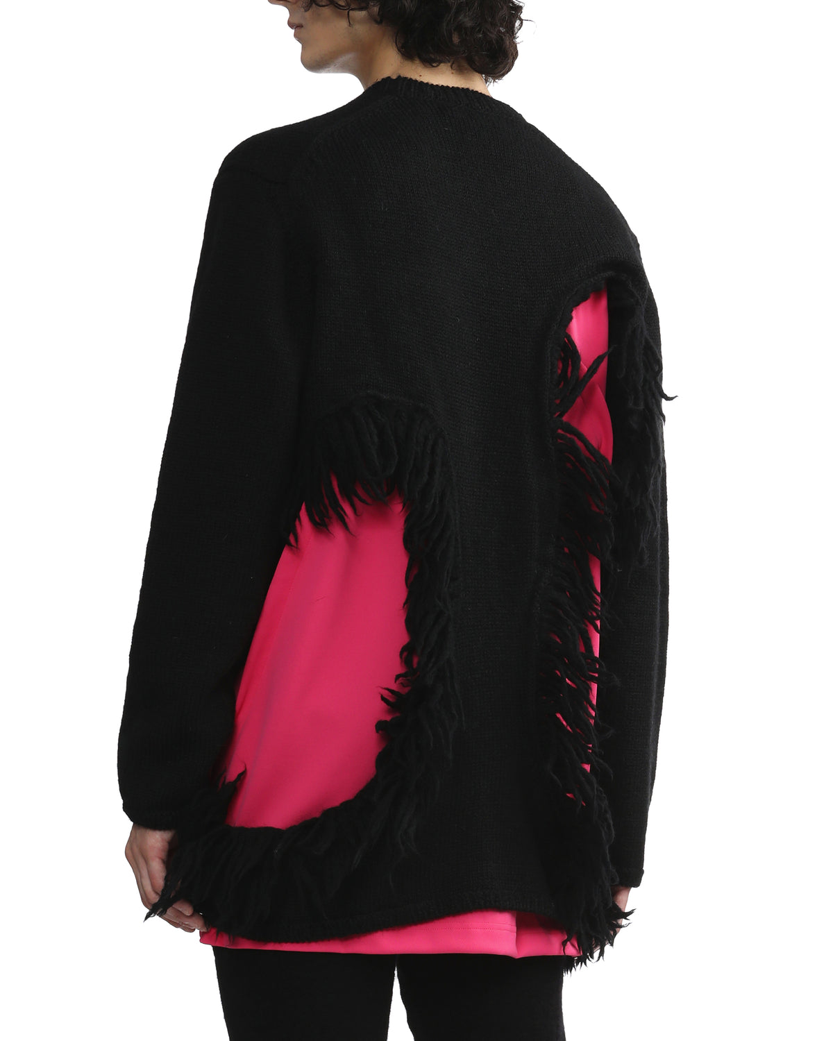 Waist fringe cardigan