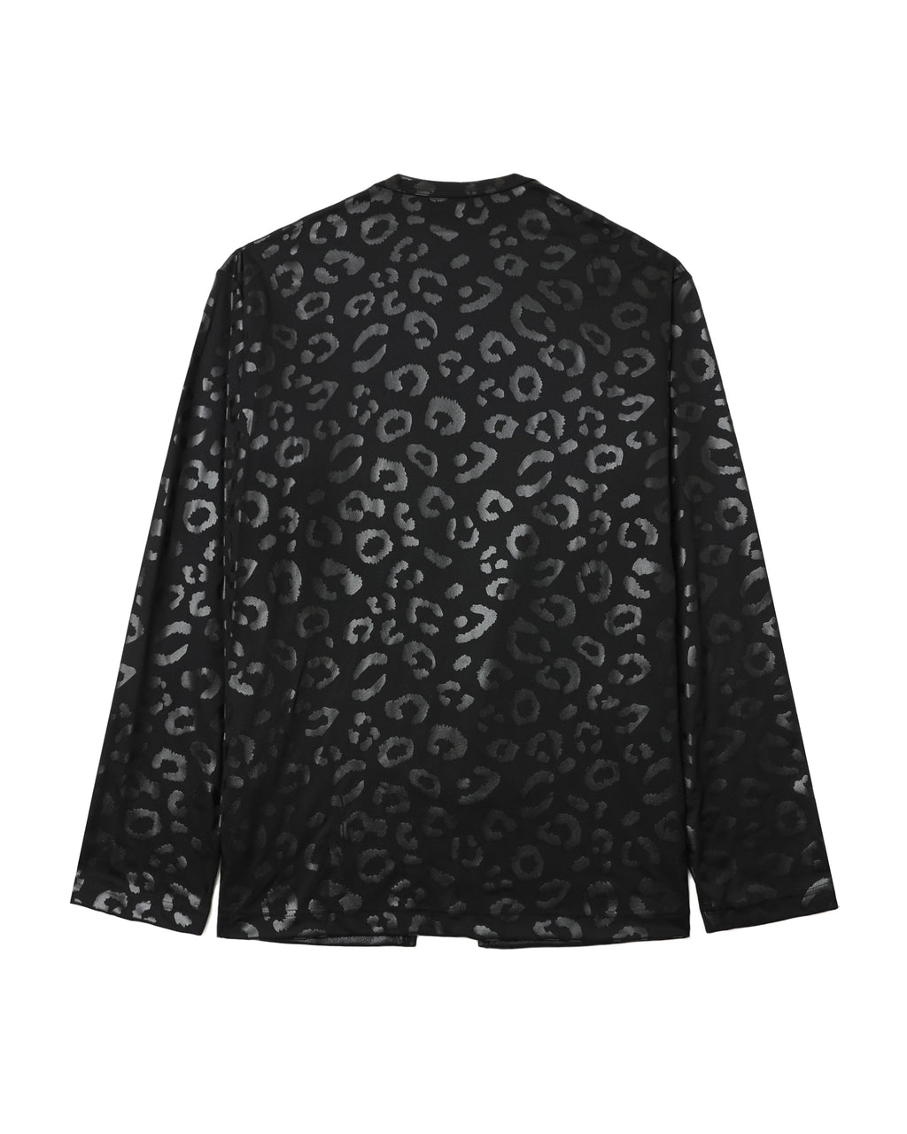 Faux leather layered tee