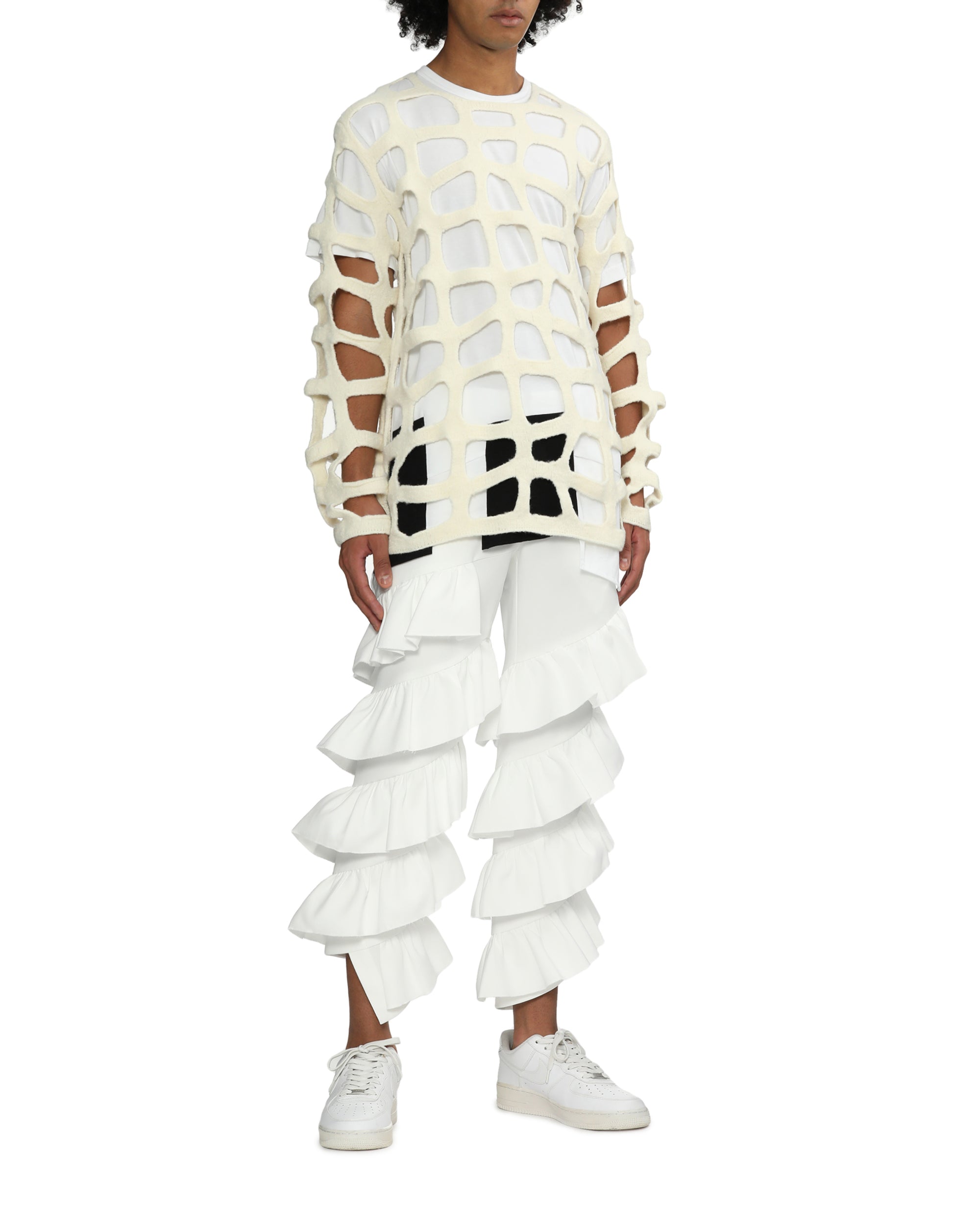 Tiered cropped pants