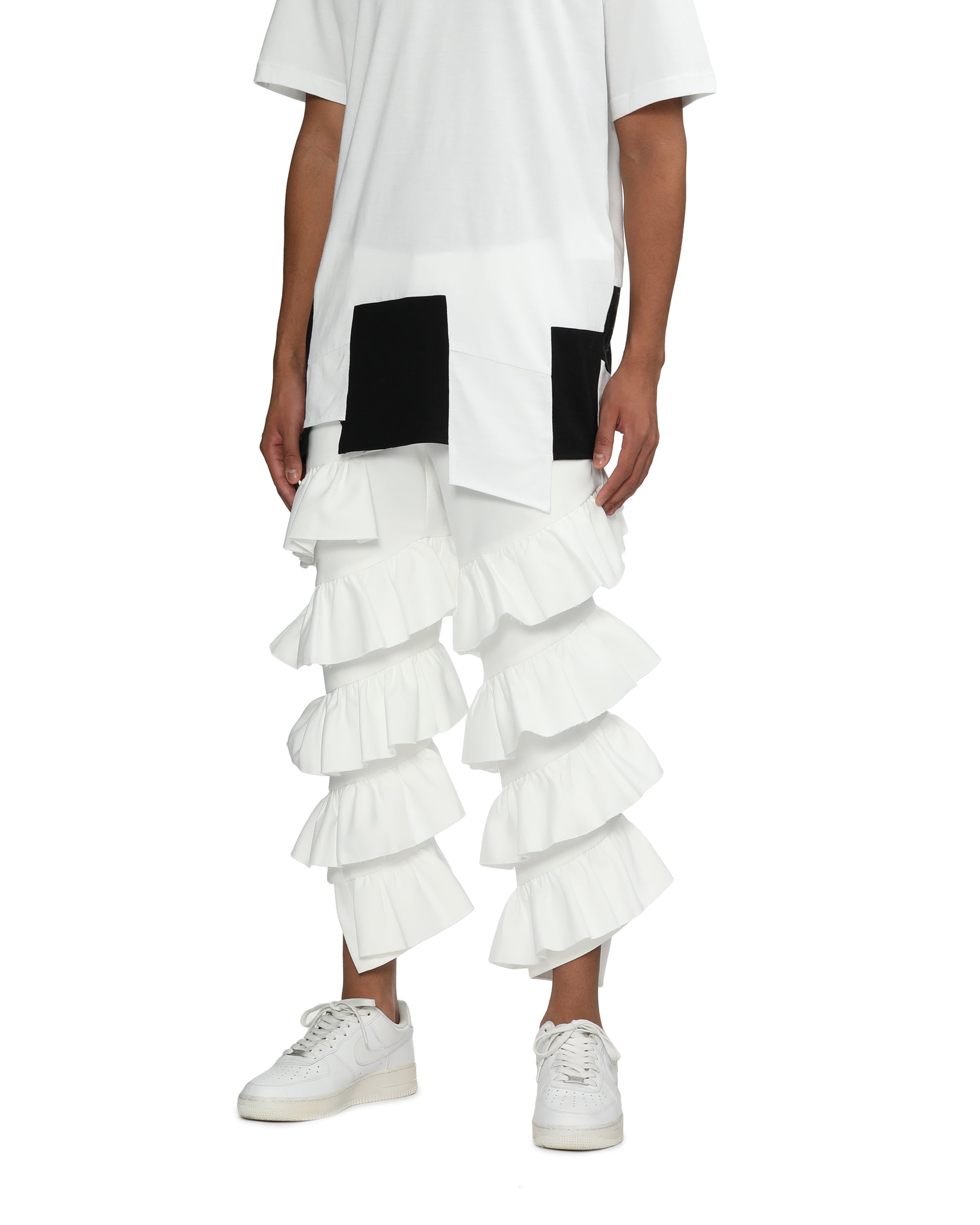 Tiered cropped pants