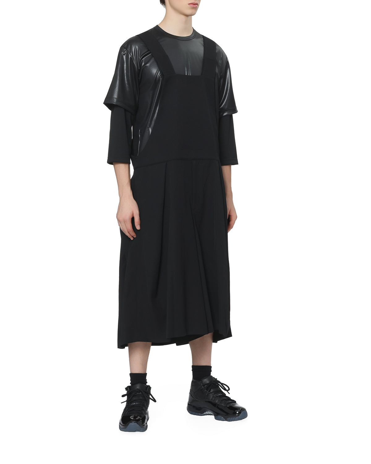 V-neck overalls