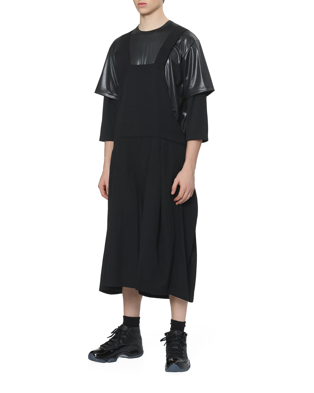V-neck overalls