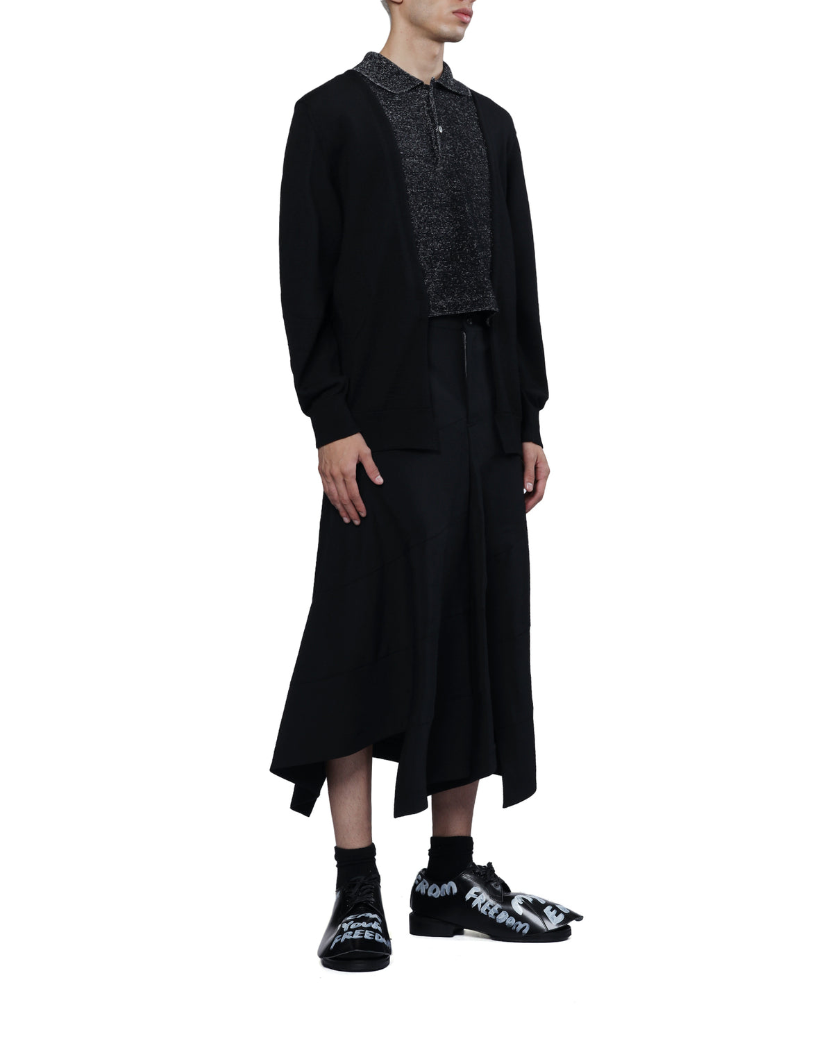 Drop-crotch pants