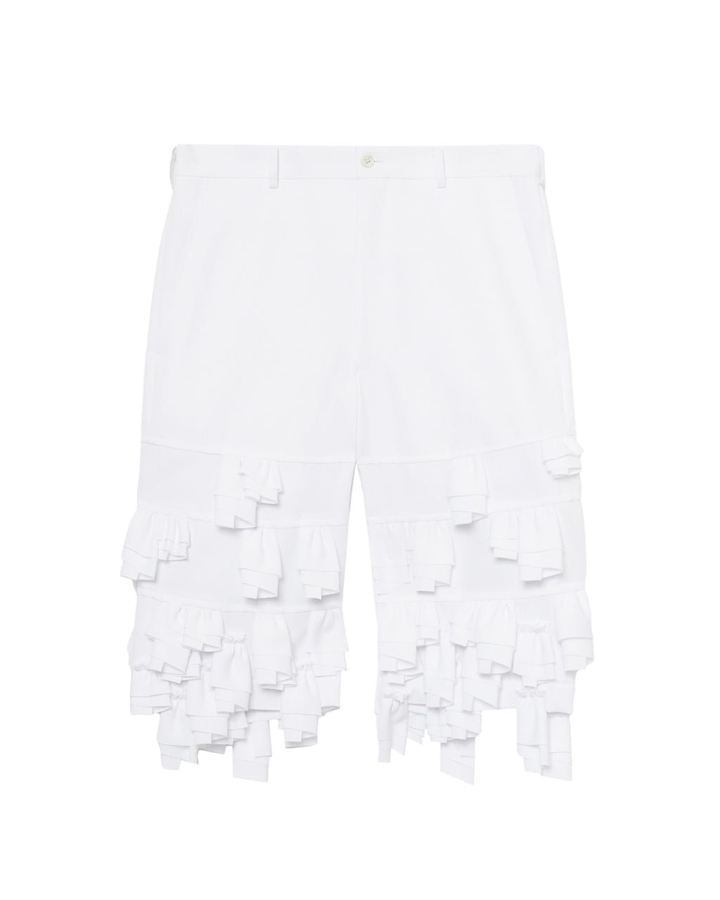 Tiered ruffle shorts