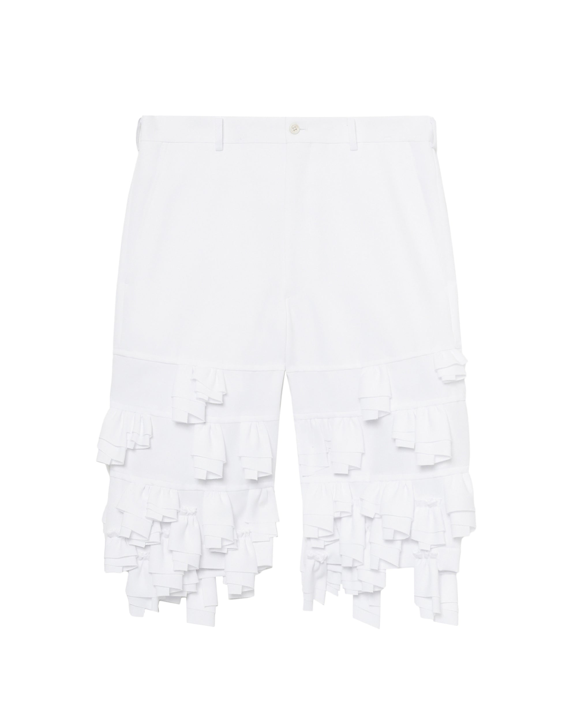 Tiered ruffle shorts