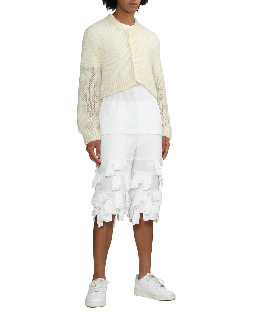 Tiered ruffle shorts