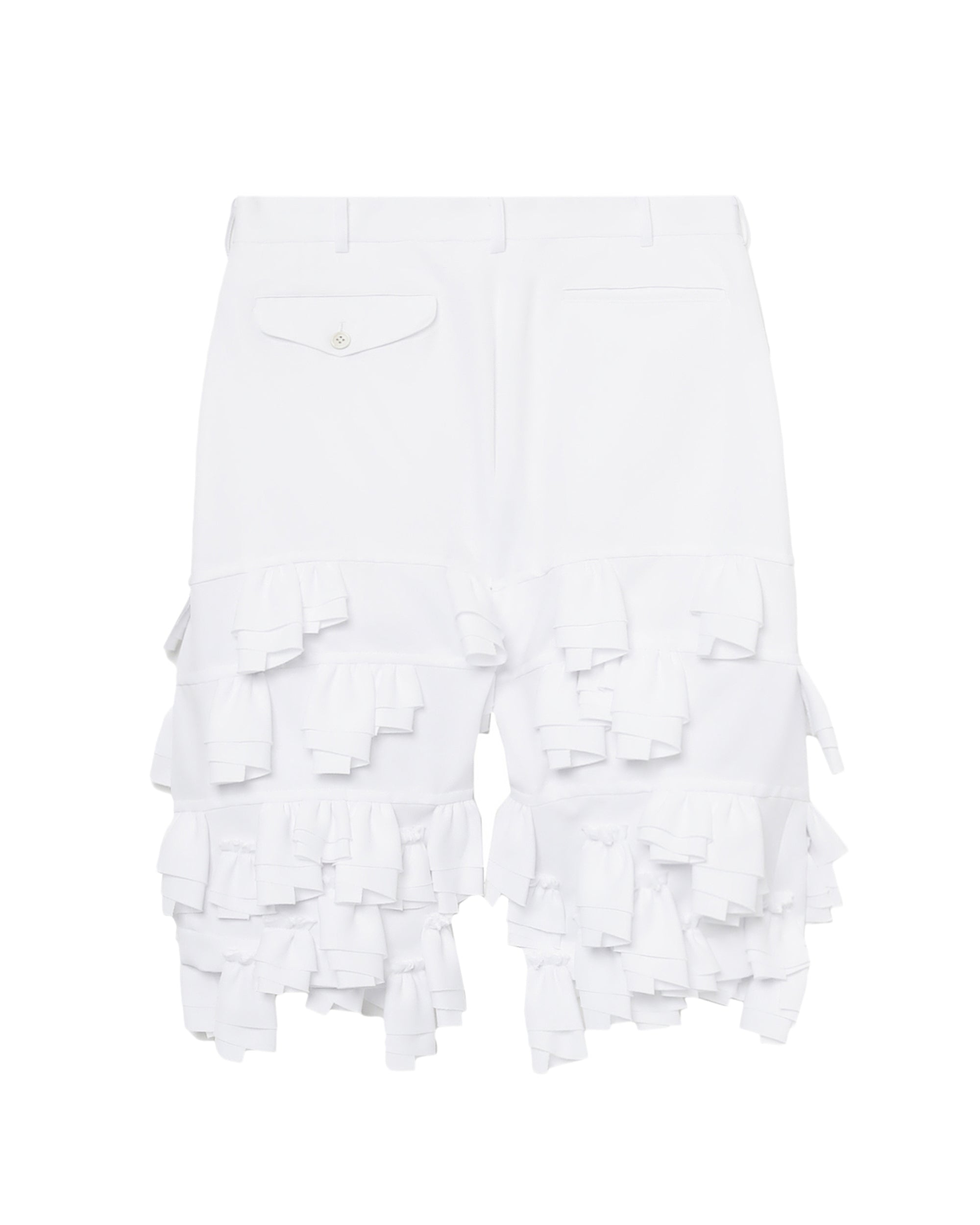 Tiered ruffle shorts