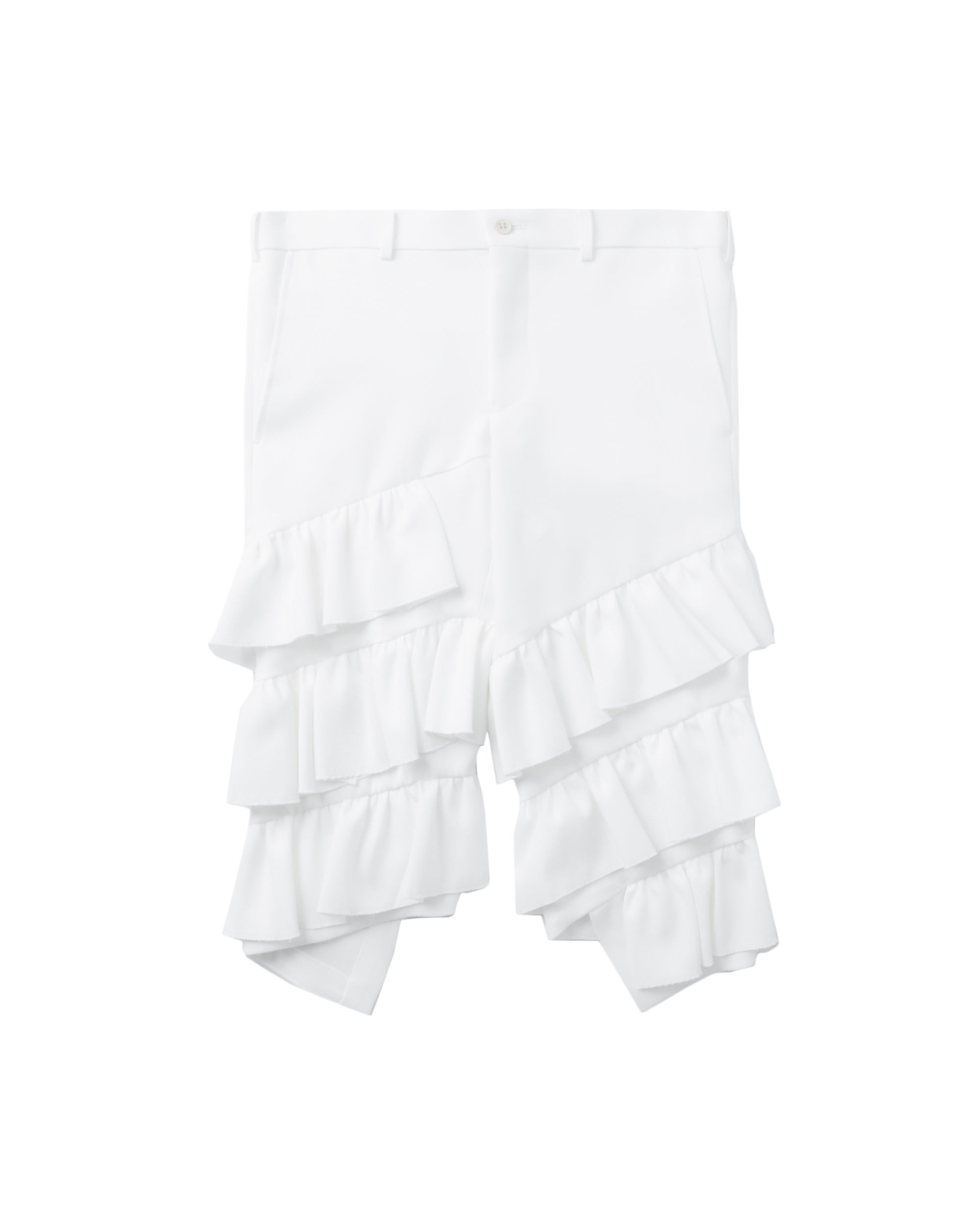 Tiered ruffle shorts