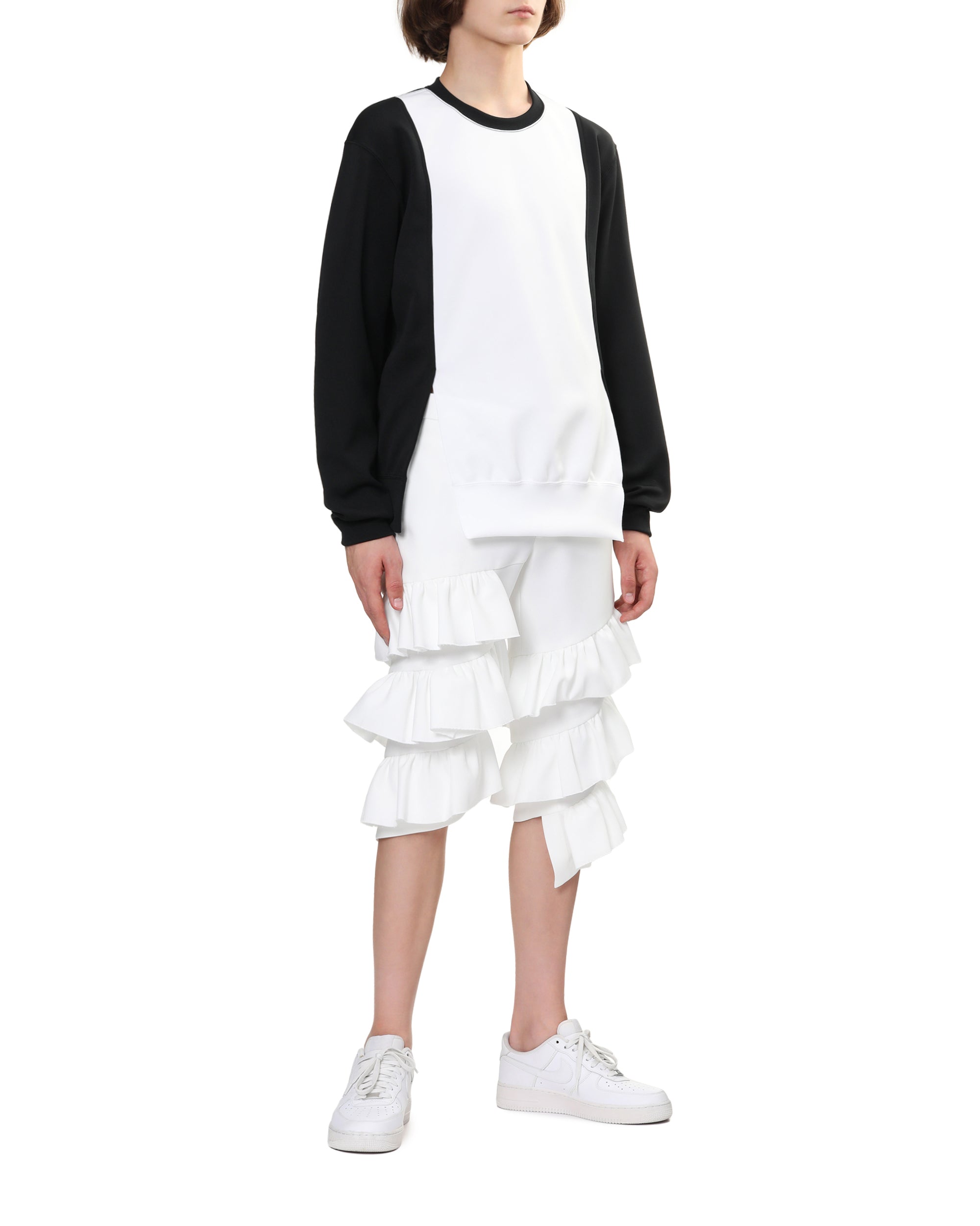 Tiered ruffle shorts
