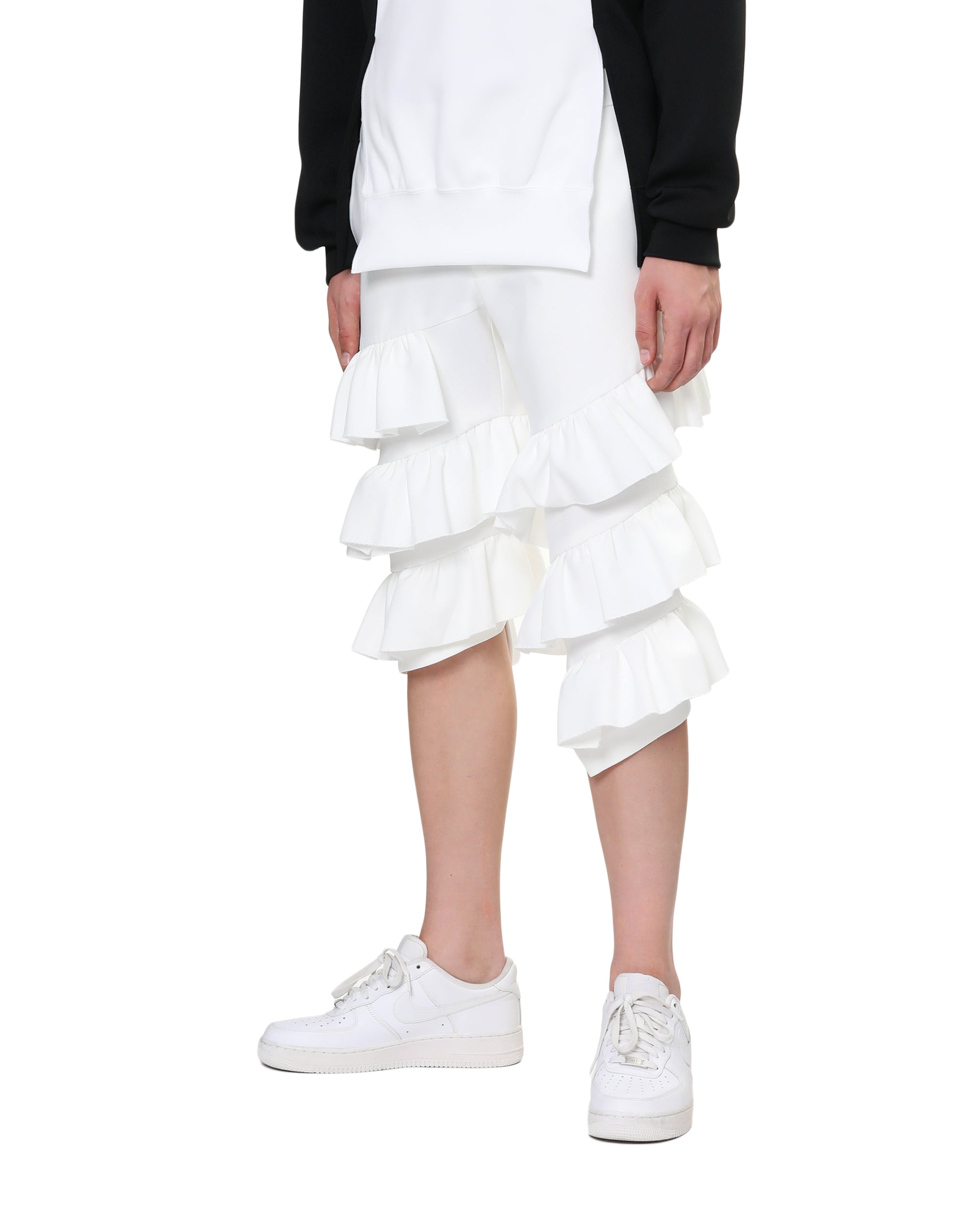 Tiered ruffle shorts