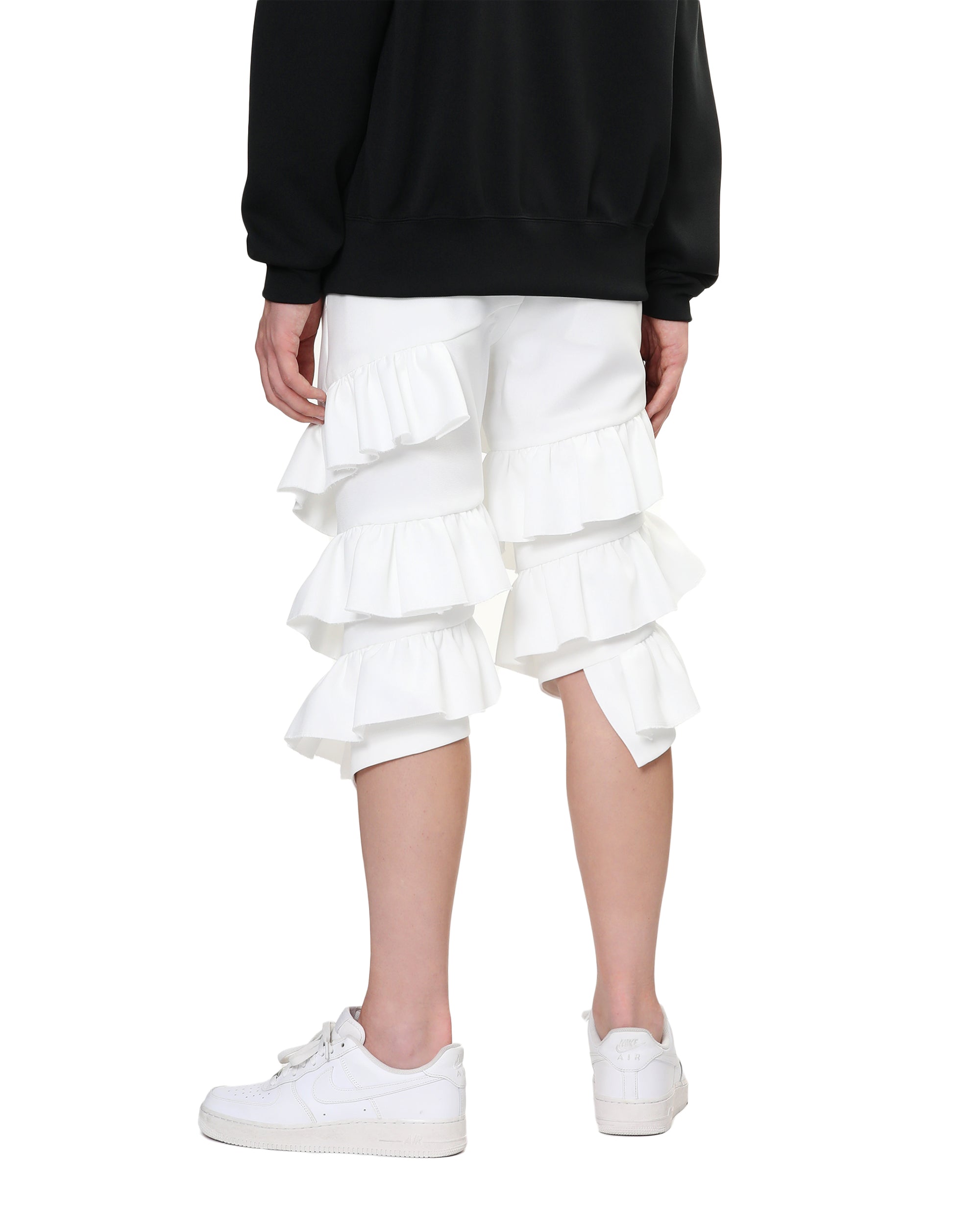 Tiered ruffle shorts