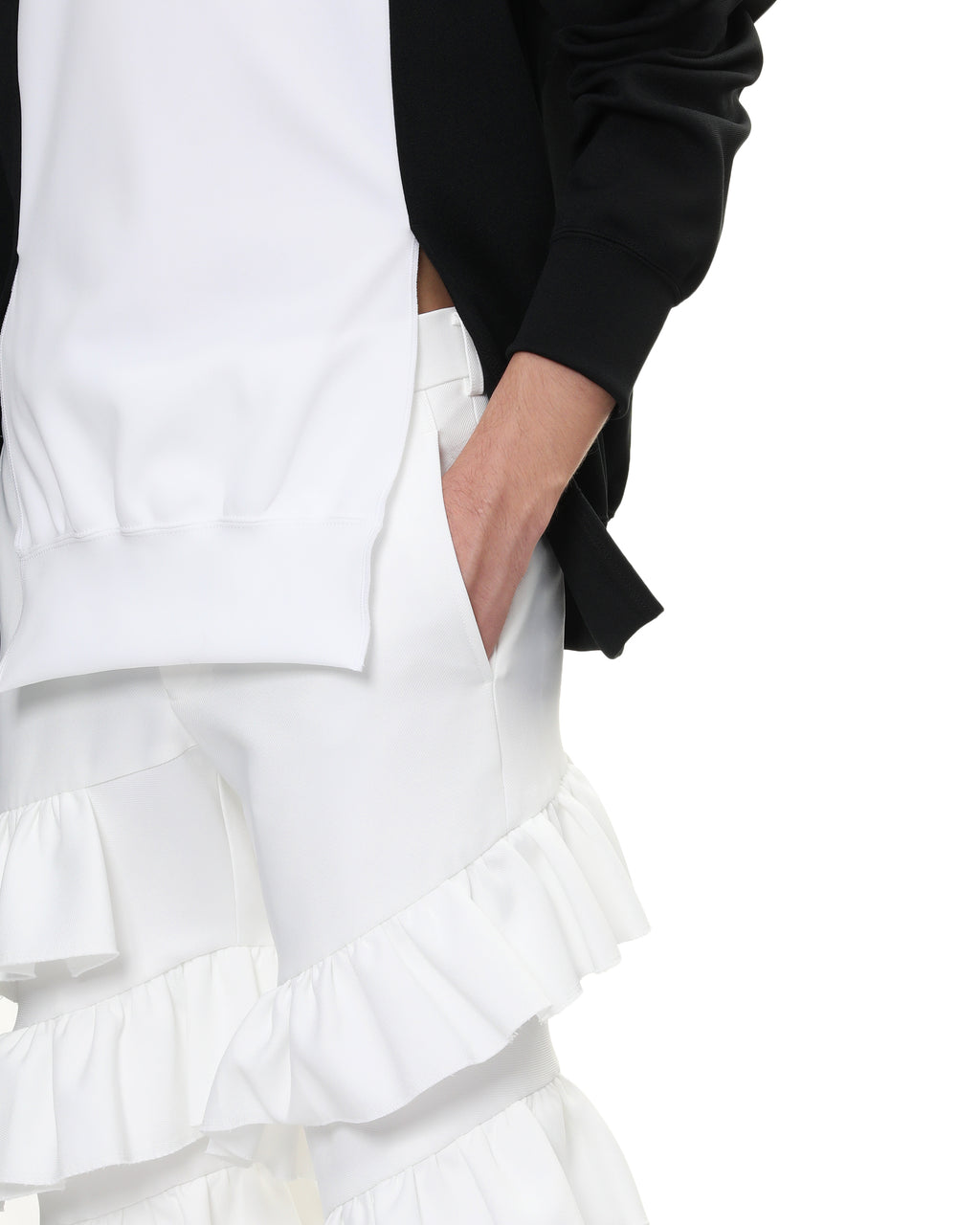 Tiered ruffle shorts
