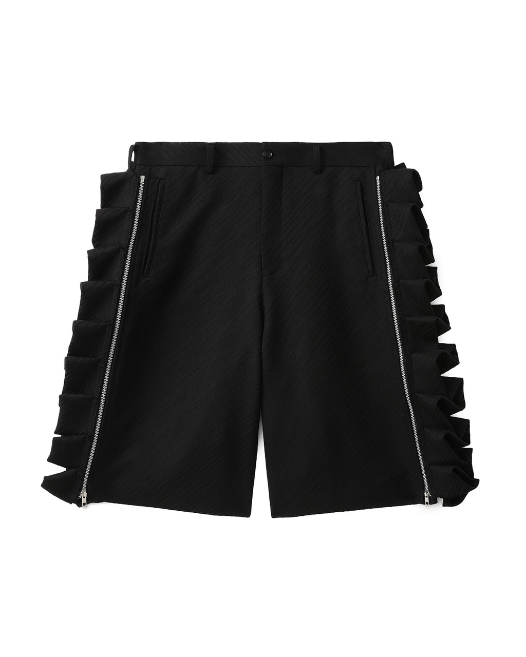 Ruffle stripe shorts